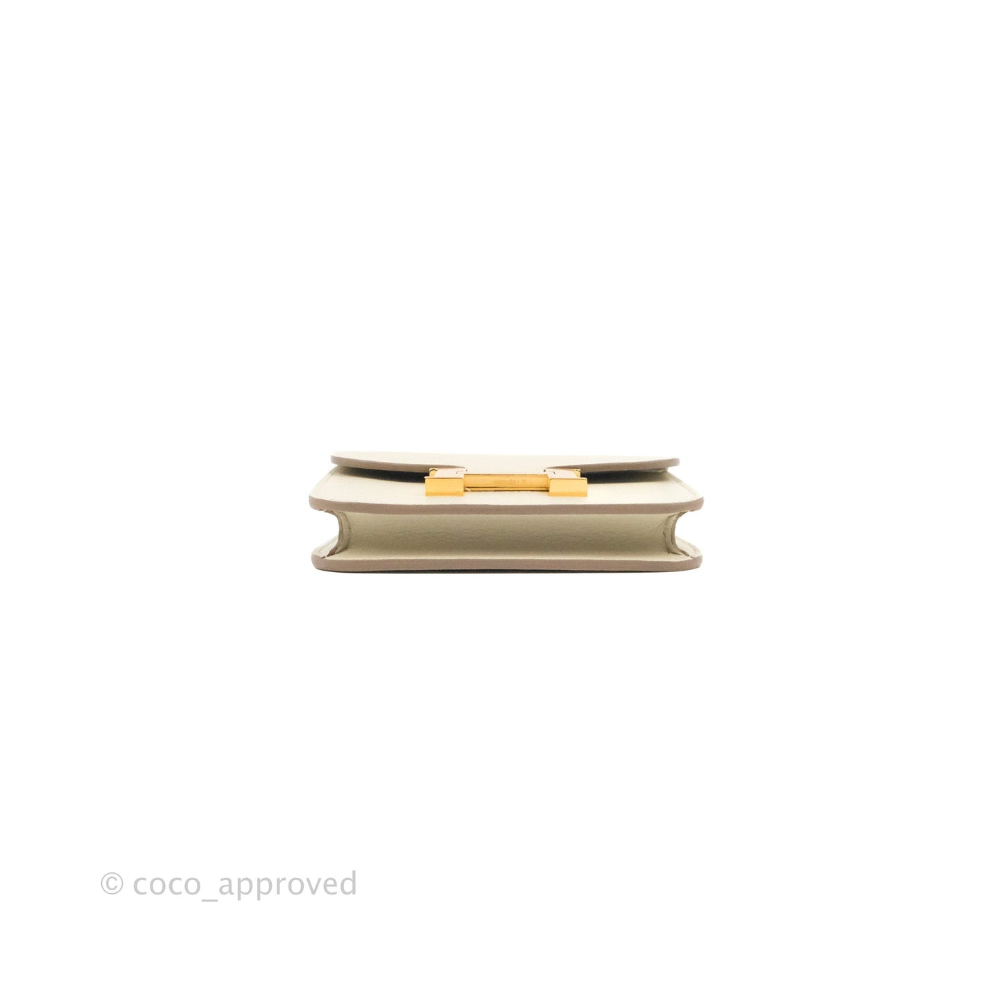 Hermès Constance Slim Wallet Beton Evercolor Gold Hardware