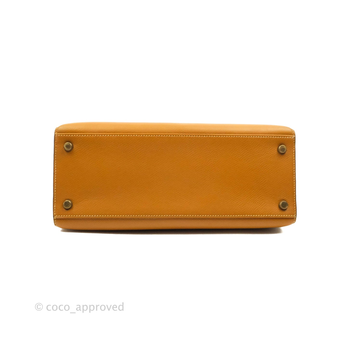 Hermès Vintage Kelly 28 Gold Epsom Gold Hardware