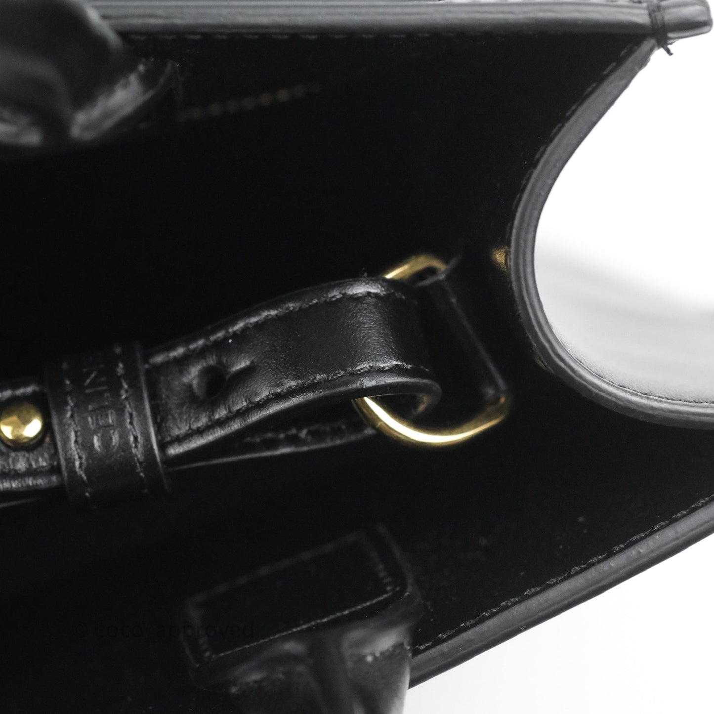 Celine Small Cabas Vertical Tote Black Textlie