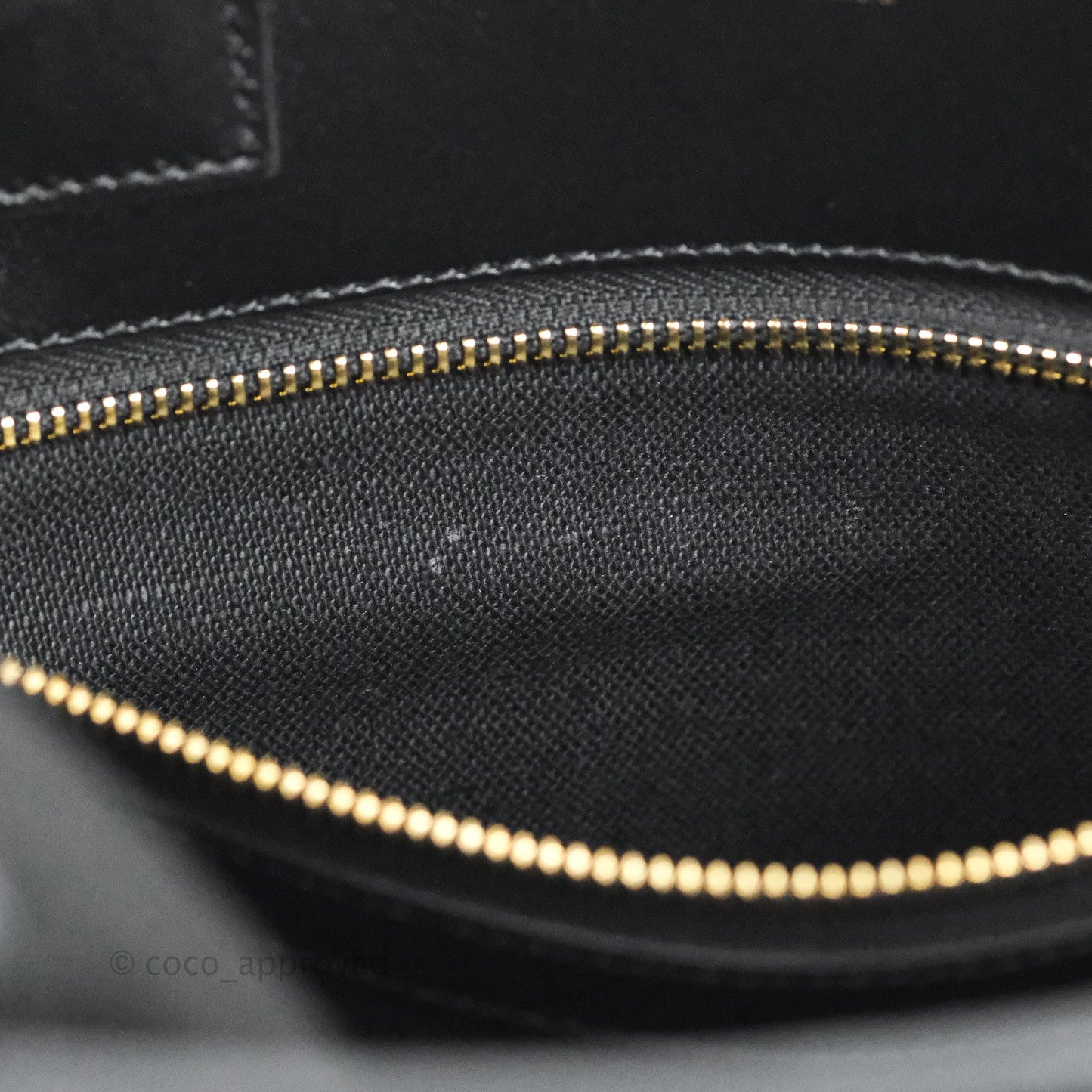 Celine Small Cabas Vertical Tote Black Textlie