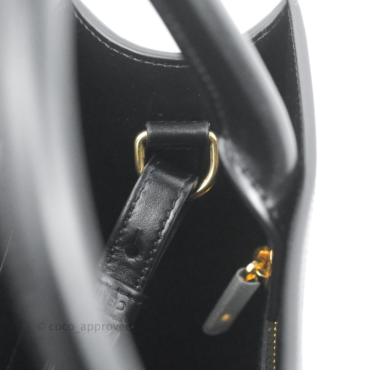 Celine Small Cabas Vertical Tote Black Textlie