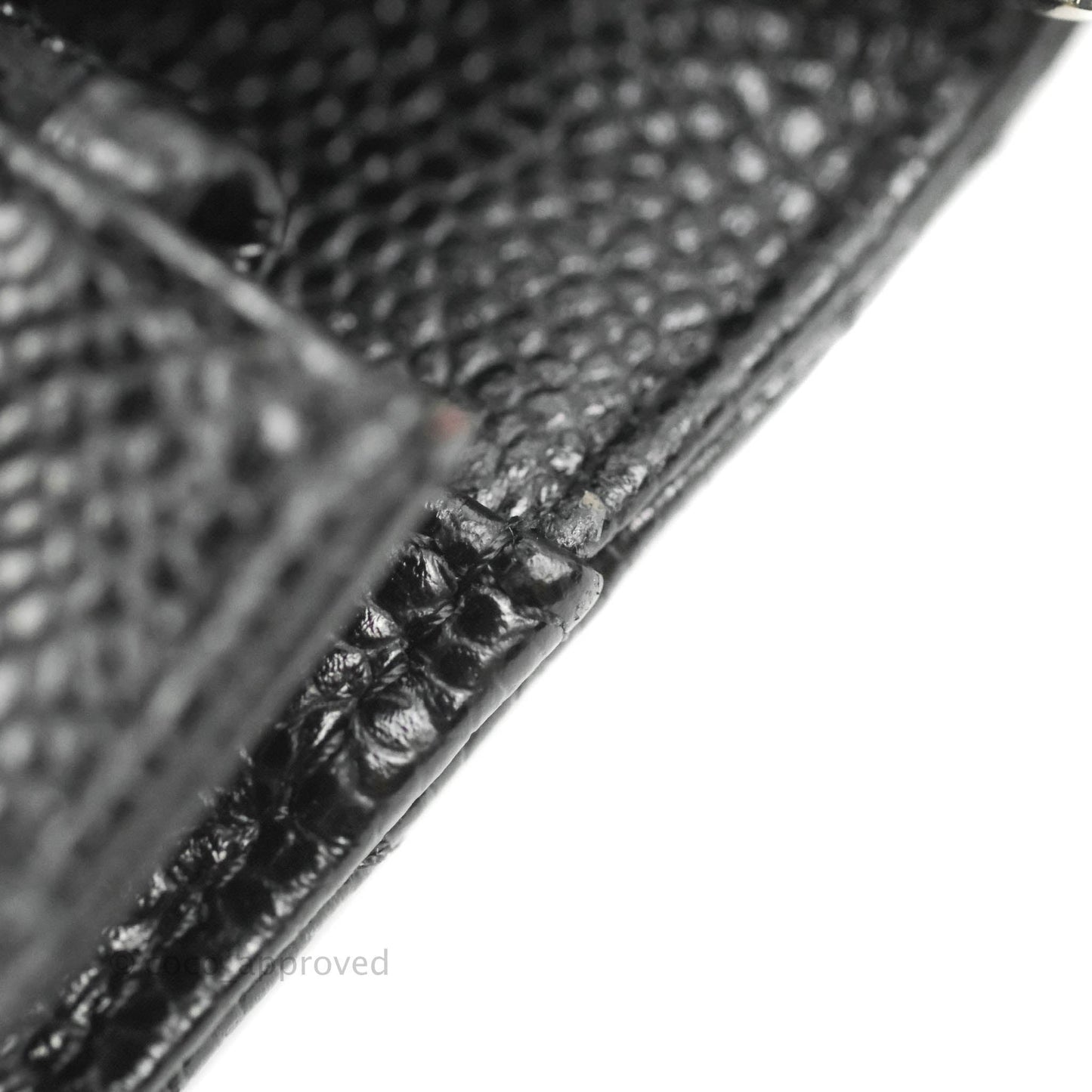 Chanel Quilted Classic WOC Black Caviar Silver Hardware