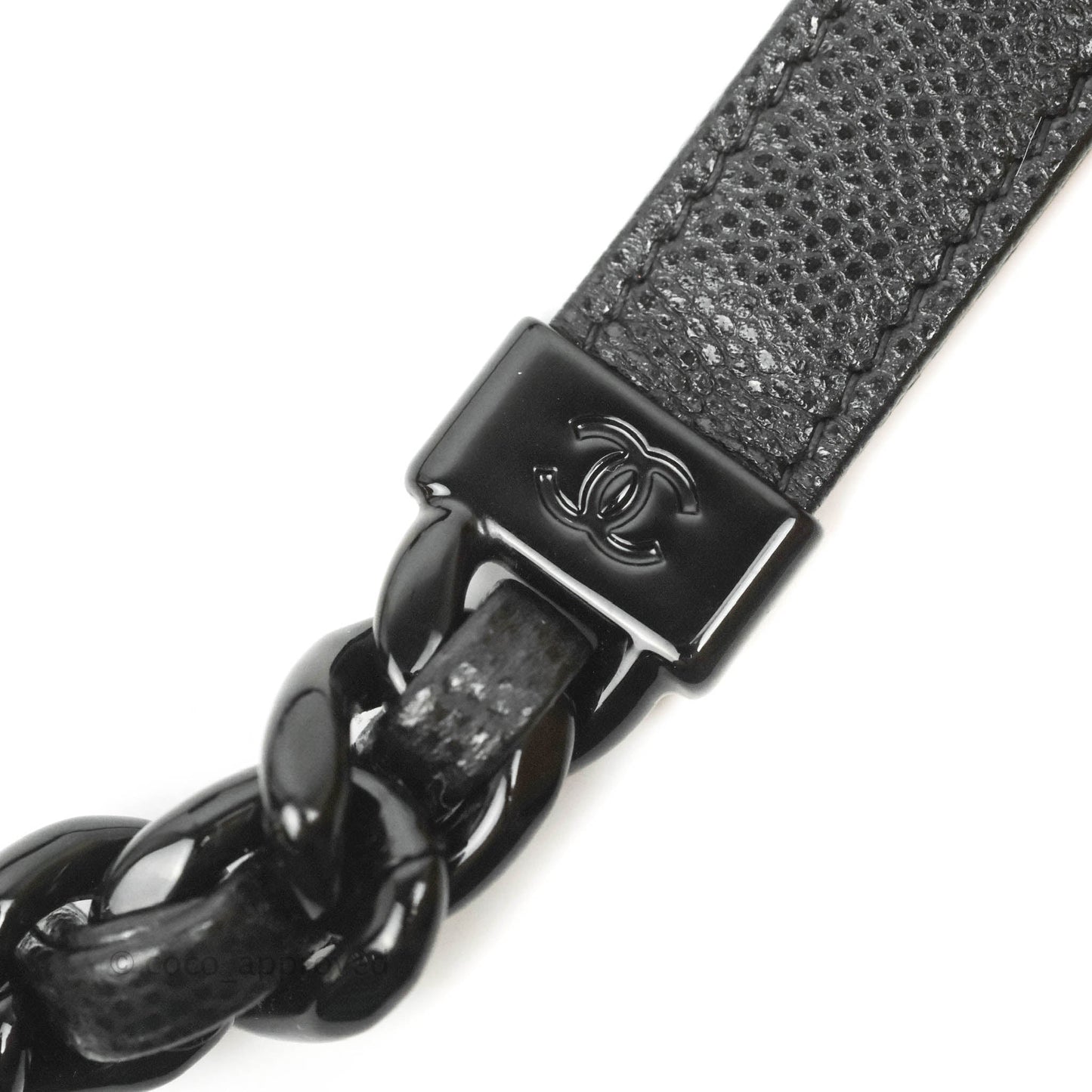 Chanel Quilted So Black Phone Holder Incognito Hardware