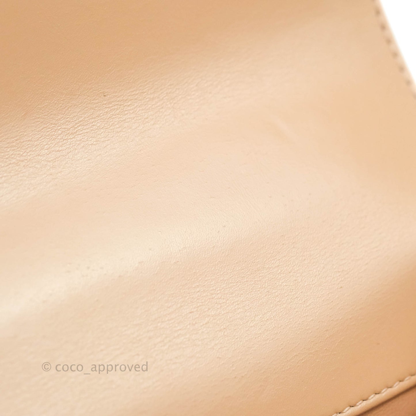 Chanel Quilted Perfect Fit Adjustable Beige Calfskin Gold Hardware 21A