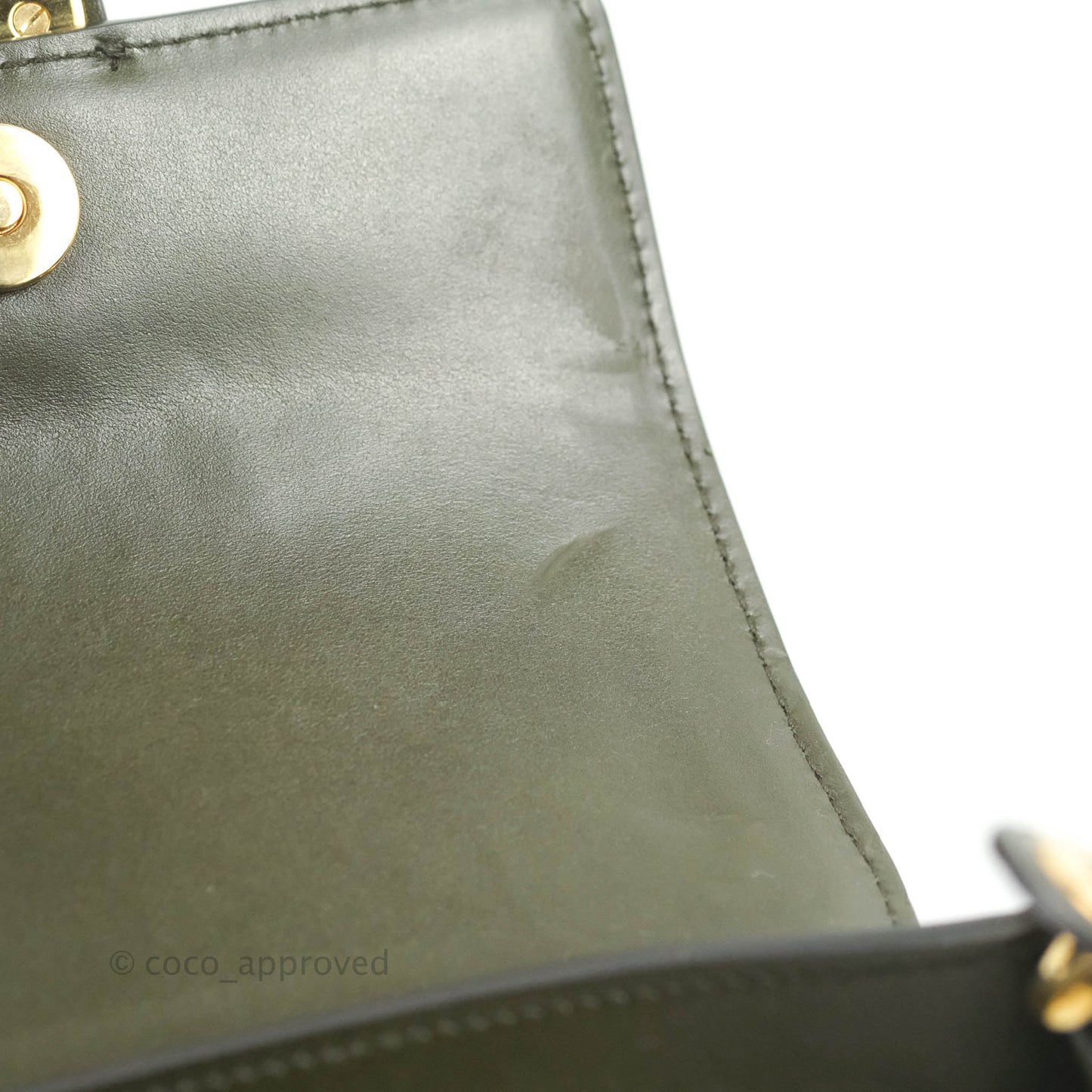 Chloé Small Tess Bag Dark Green Calfskin Suede