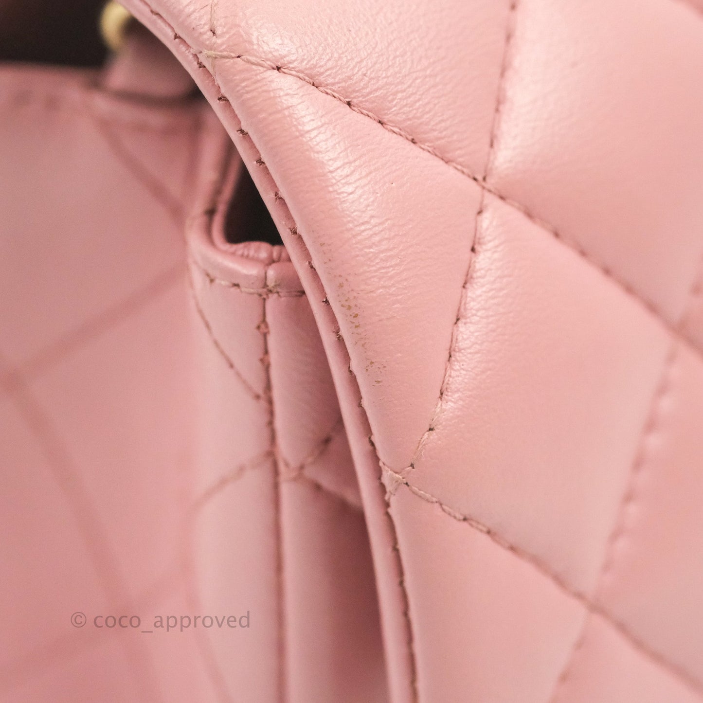 Chanel Quilted Mini Rectangular Flap Pink Lambskin Gold Hardware