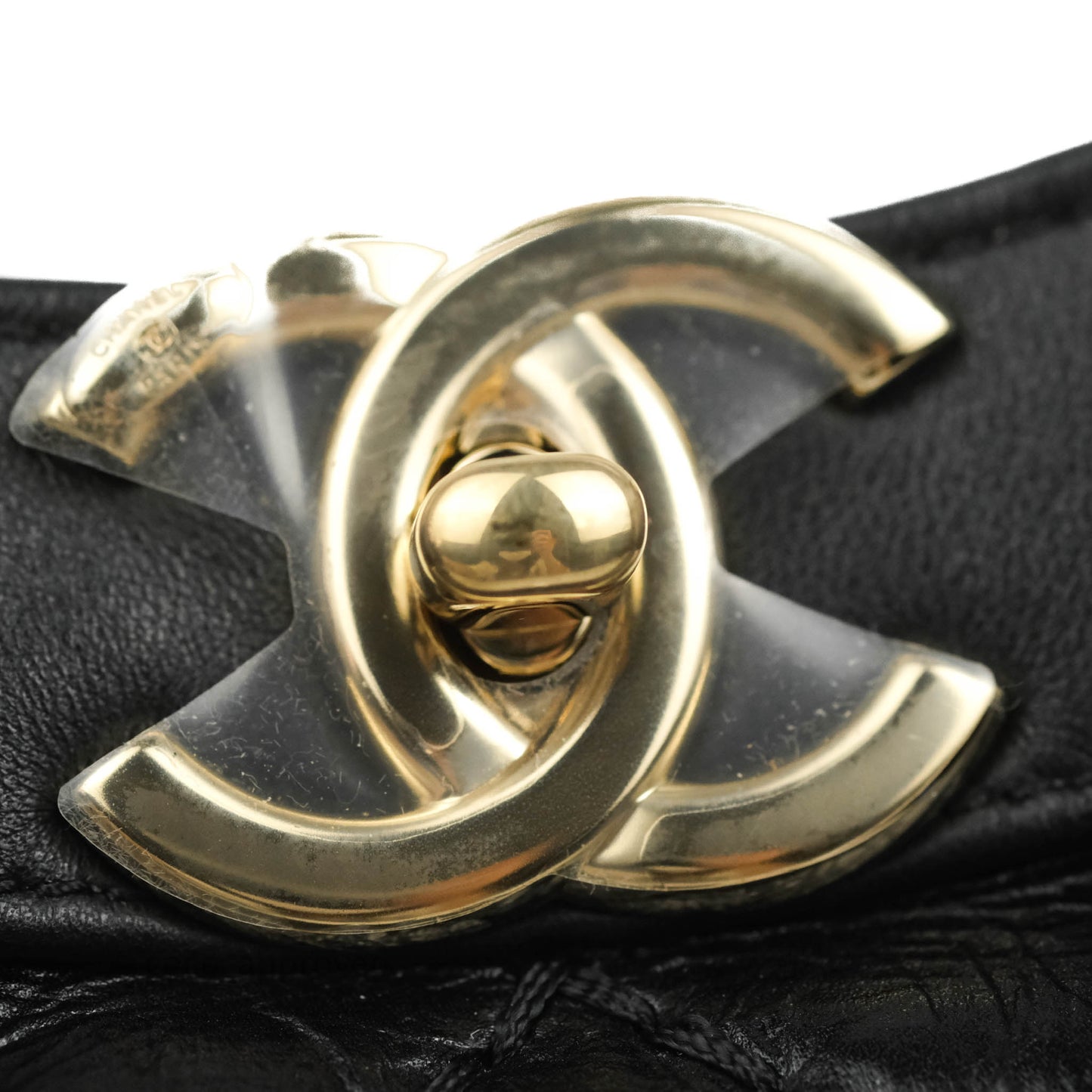 Chanel 31 Medium Shopping Bag Black Aged Calfskin