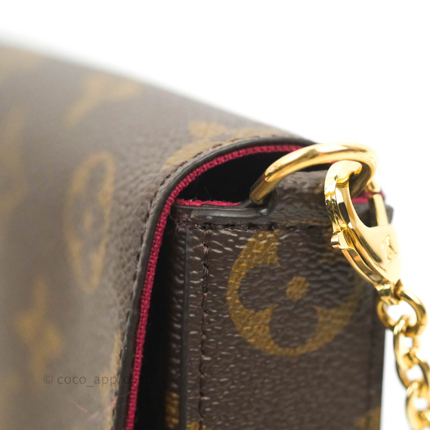 Louis Vuitton Félicie Pochette Monogram Canvas Fuchsia Pink