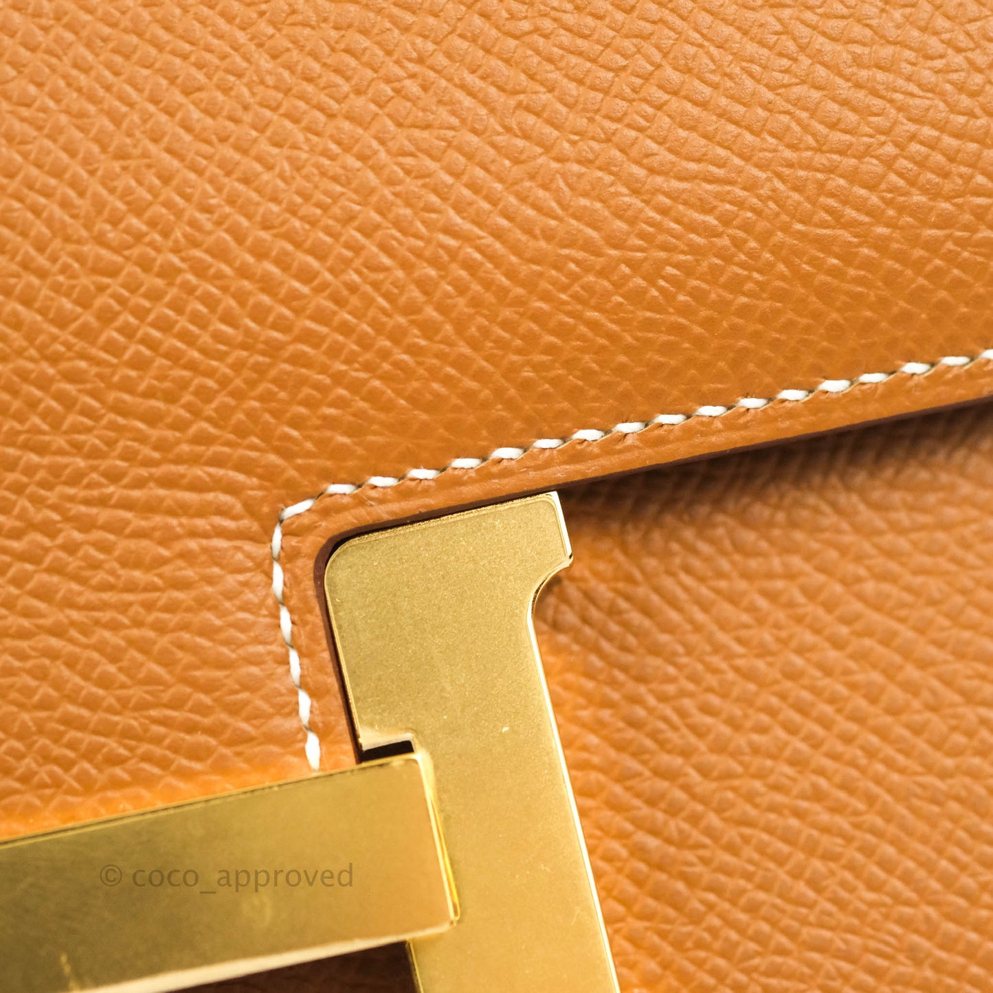 Hermès Constance Mini 18 Gold Epsom Gold Hardware