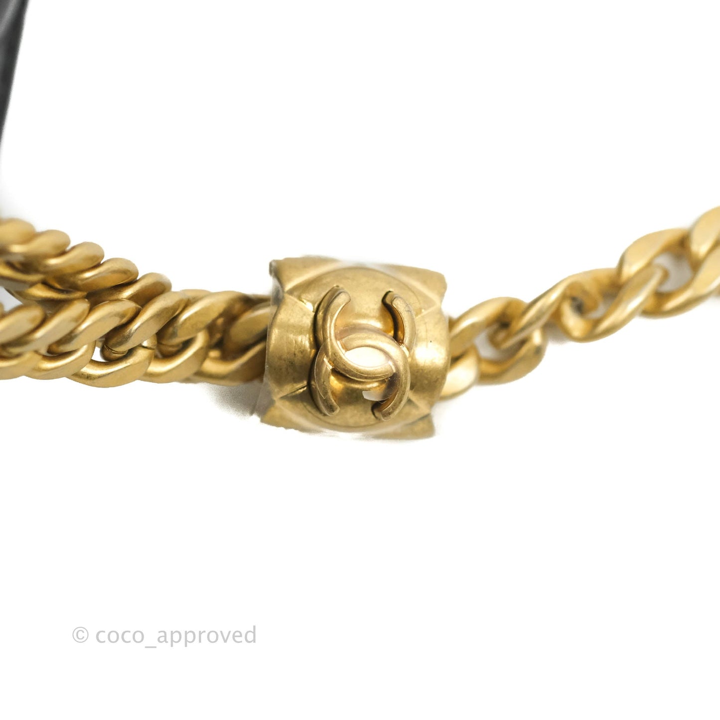 Chanel Quilted Wallet on Chain WOC Adjustable Chain Black Lambskin Aged Gold Hardware 22K