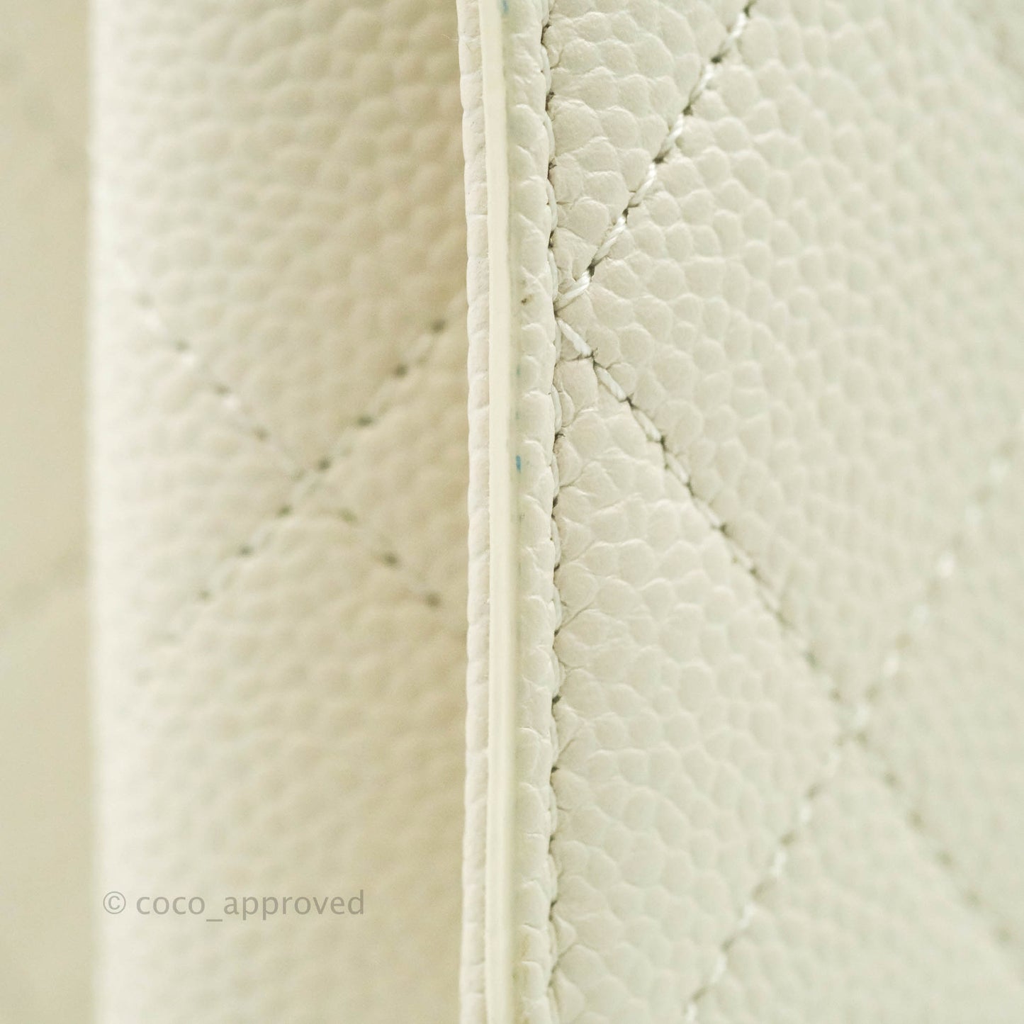 Chanel Chic Affinity Small Grained Calfskin Ivory Gold Hardware