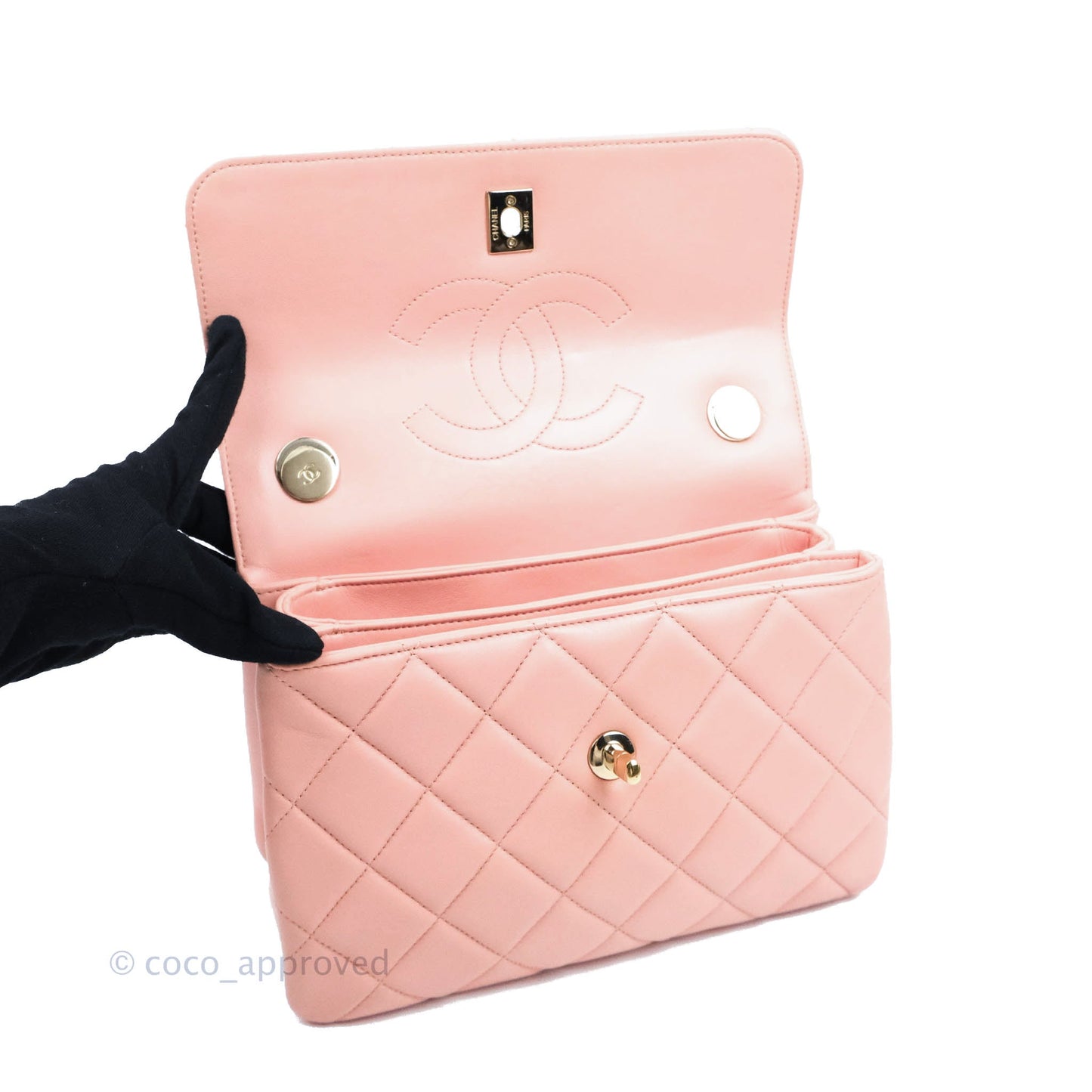 Chanel Small Trendy CC Pink Lambskin Gold Hardware