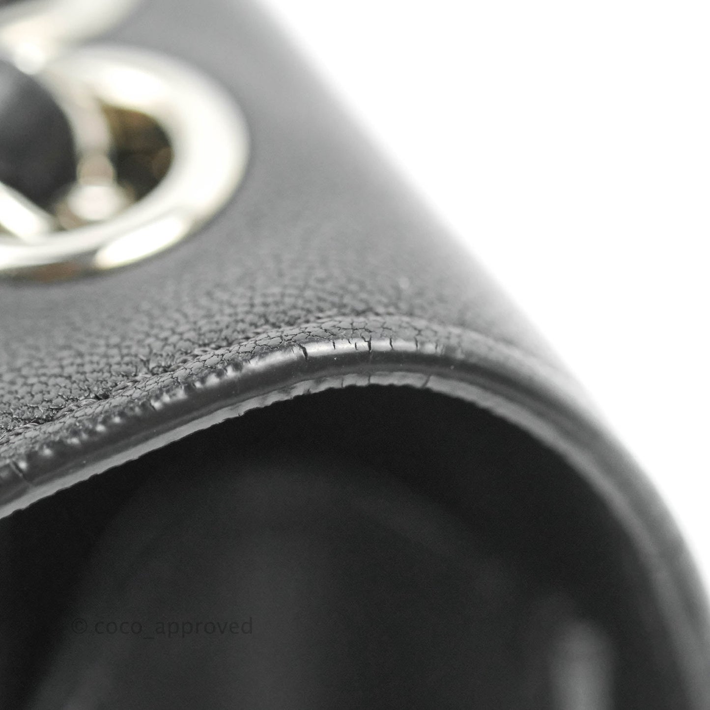 Chanel Quilted Mini Urban Companion Flap Black Calfskin Silver Hardware