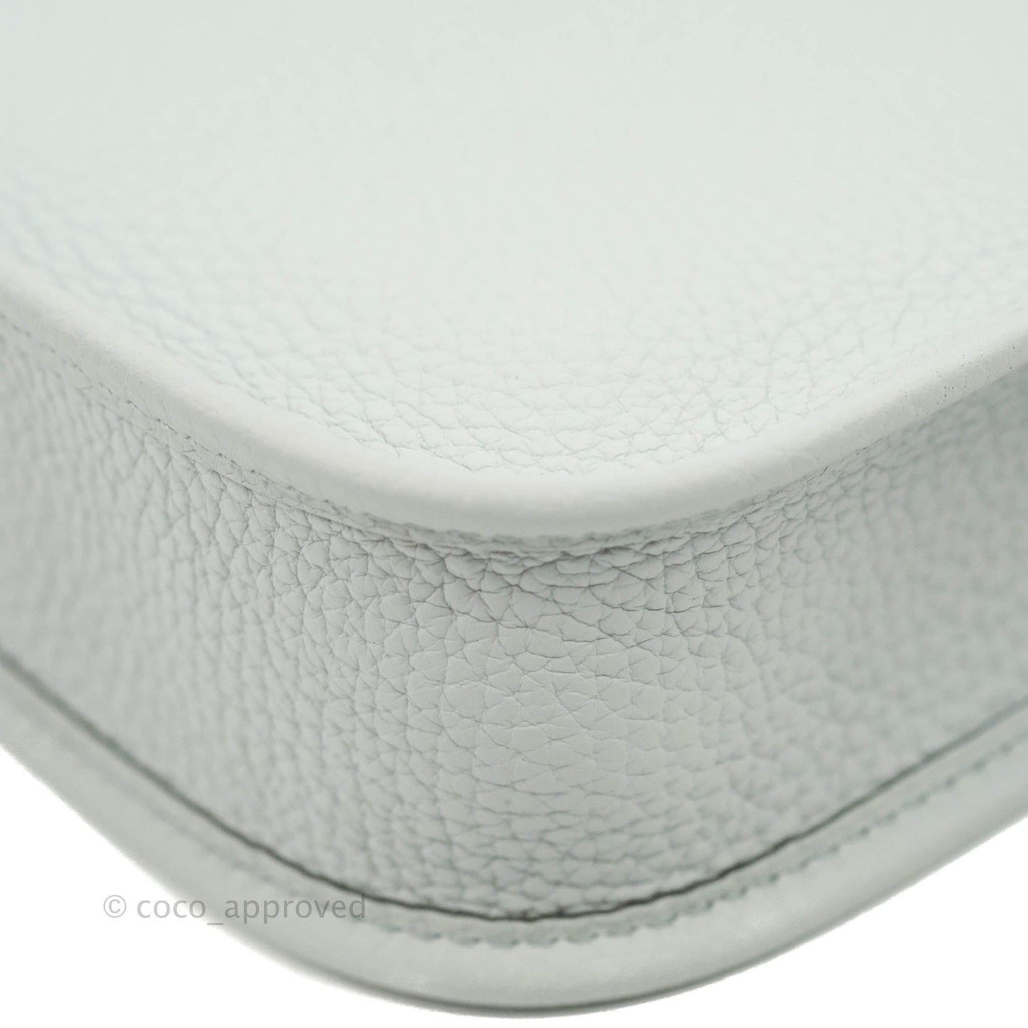 Hermès Mini Evelyne Amazone 16 Bleu Pale 08/ Gris Etain 8F Gold Hardware