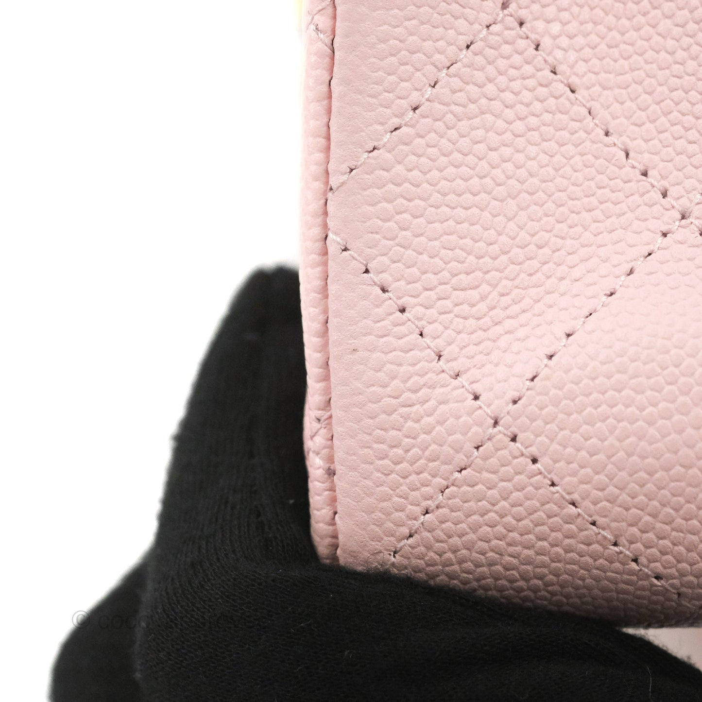 Chanel Small S/M Classic Quilted Flap Pink Caviar Gold Hardware 22S