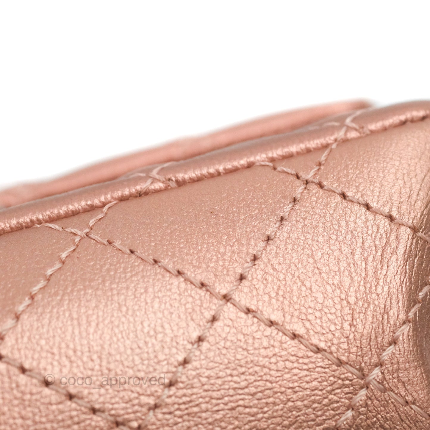 Chanel Mini Reissue 224 Metallic Calfskin Rose Gold