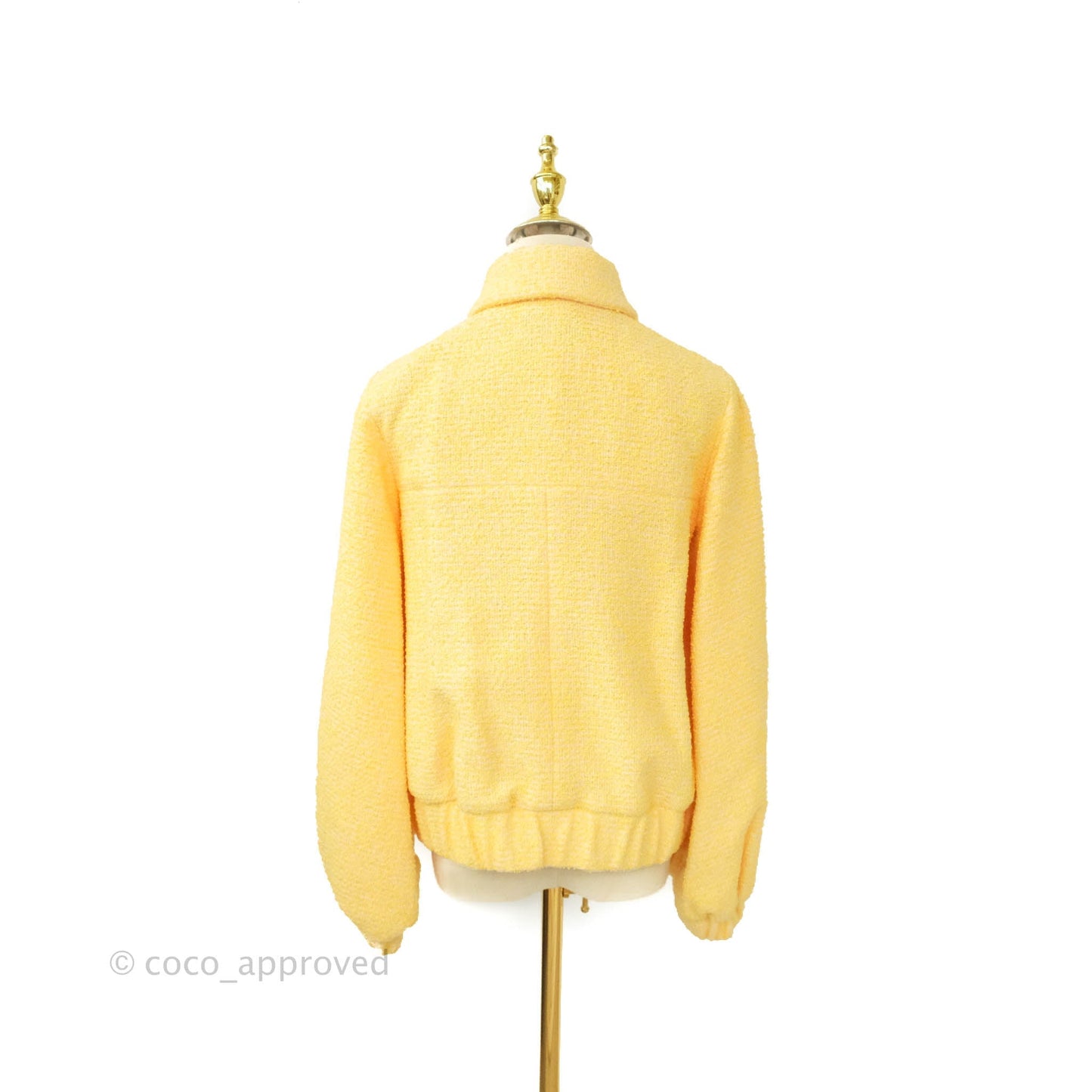 Chanel Yellow Tweed Jacket 21S