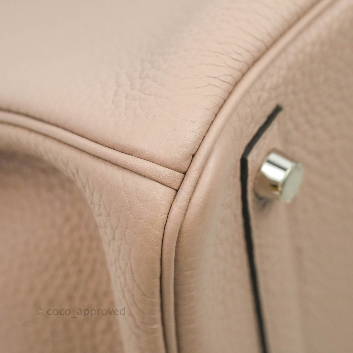 Hermès Birkin 30 Glycine Clemence Palladium Hardware