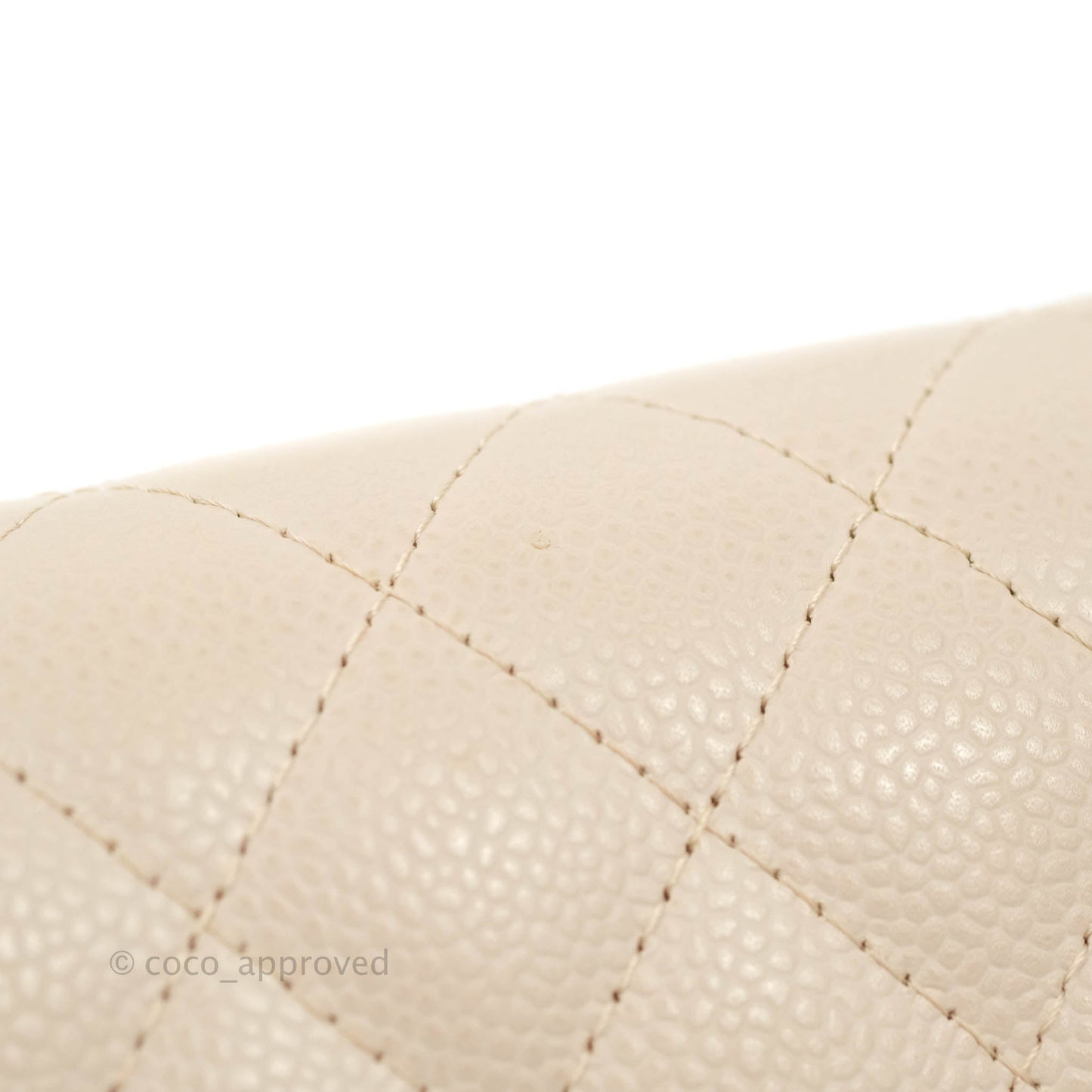 Chanel Quilted East West Flap Pale Pink Caviar Silver Hardware
