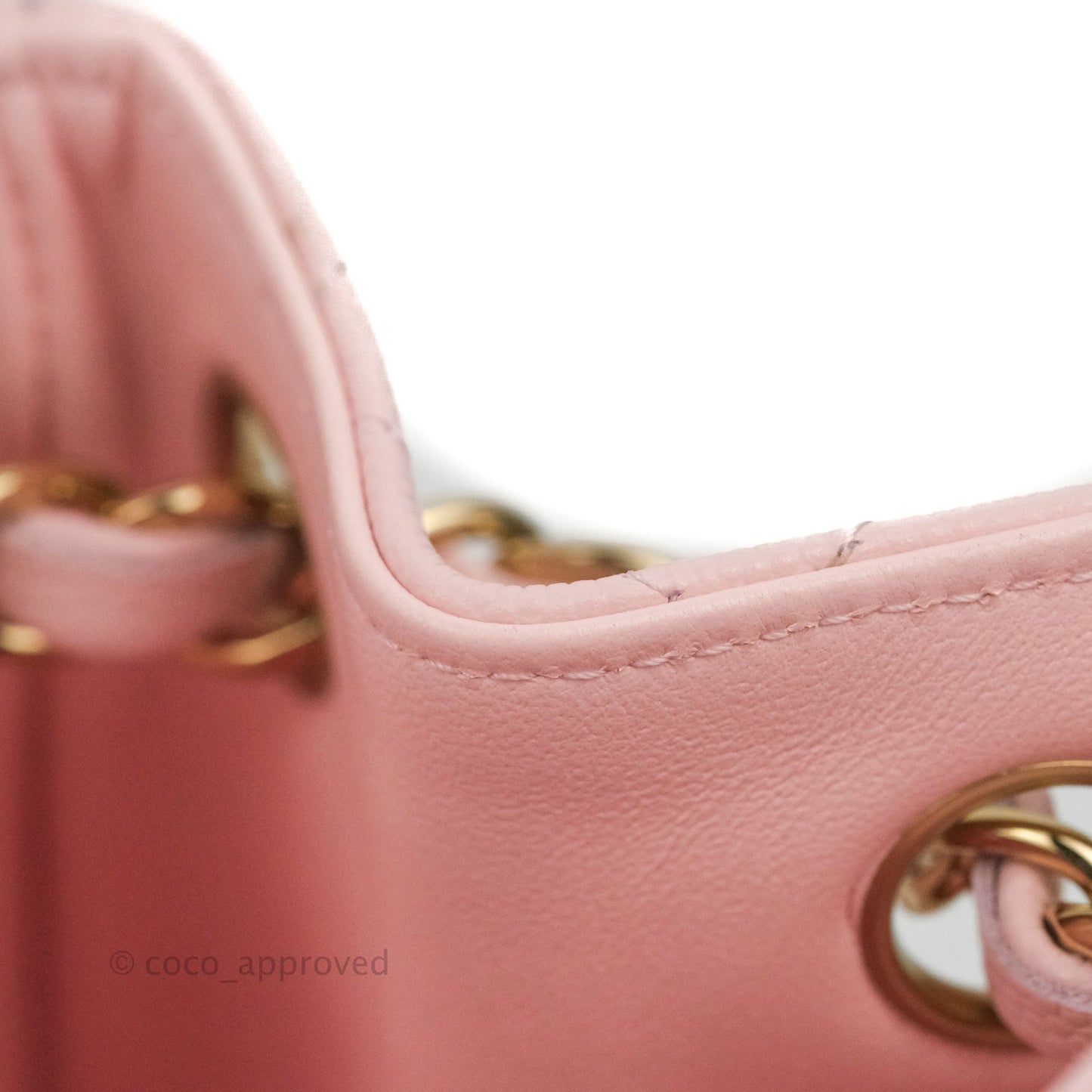 Chanel Quilted Mini Bucket Bag Light Pink Caviar Gold Hardware