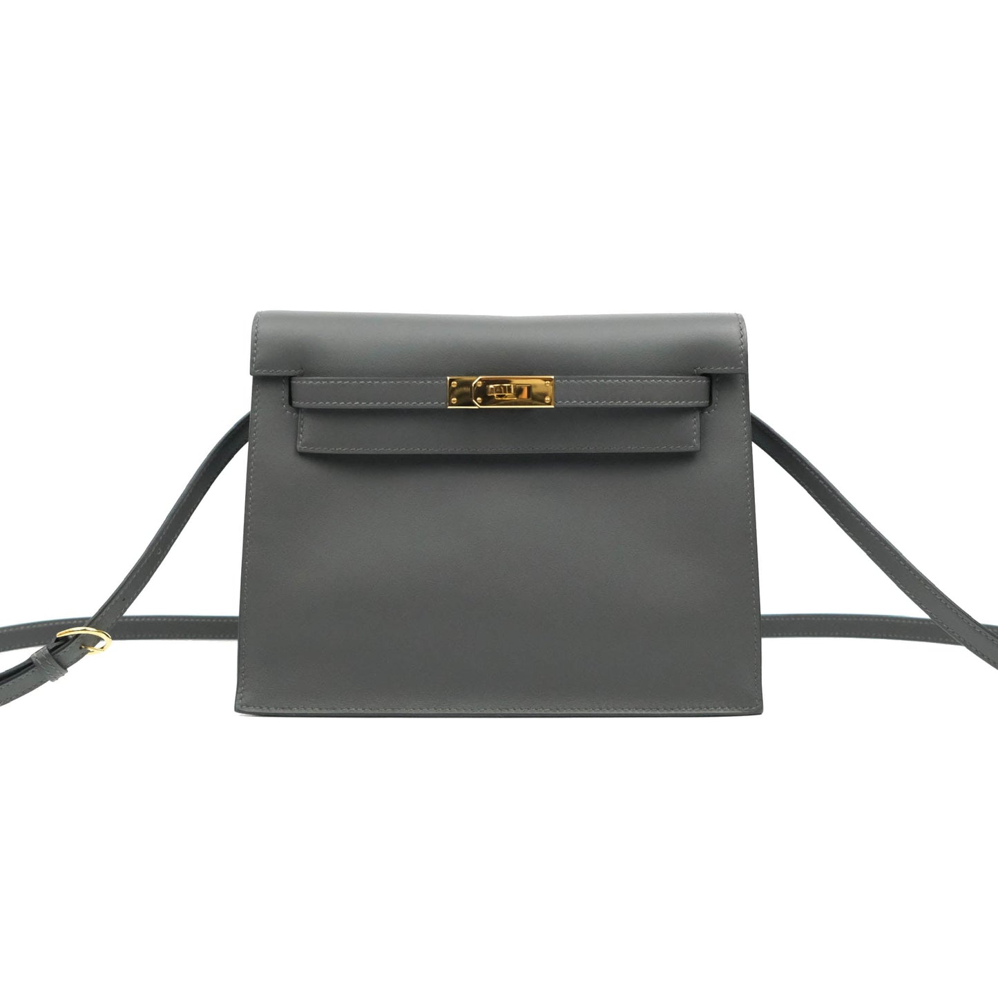 Hermès Kelly Danse II Bag 88 Graphite Swift Gold Hardware