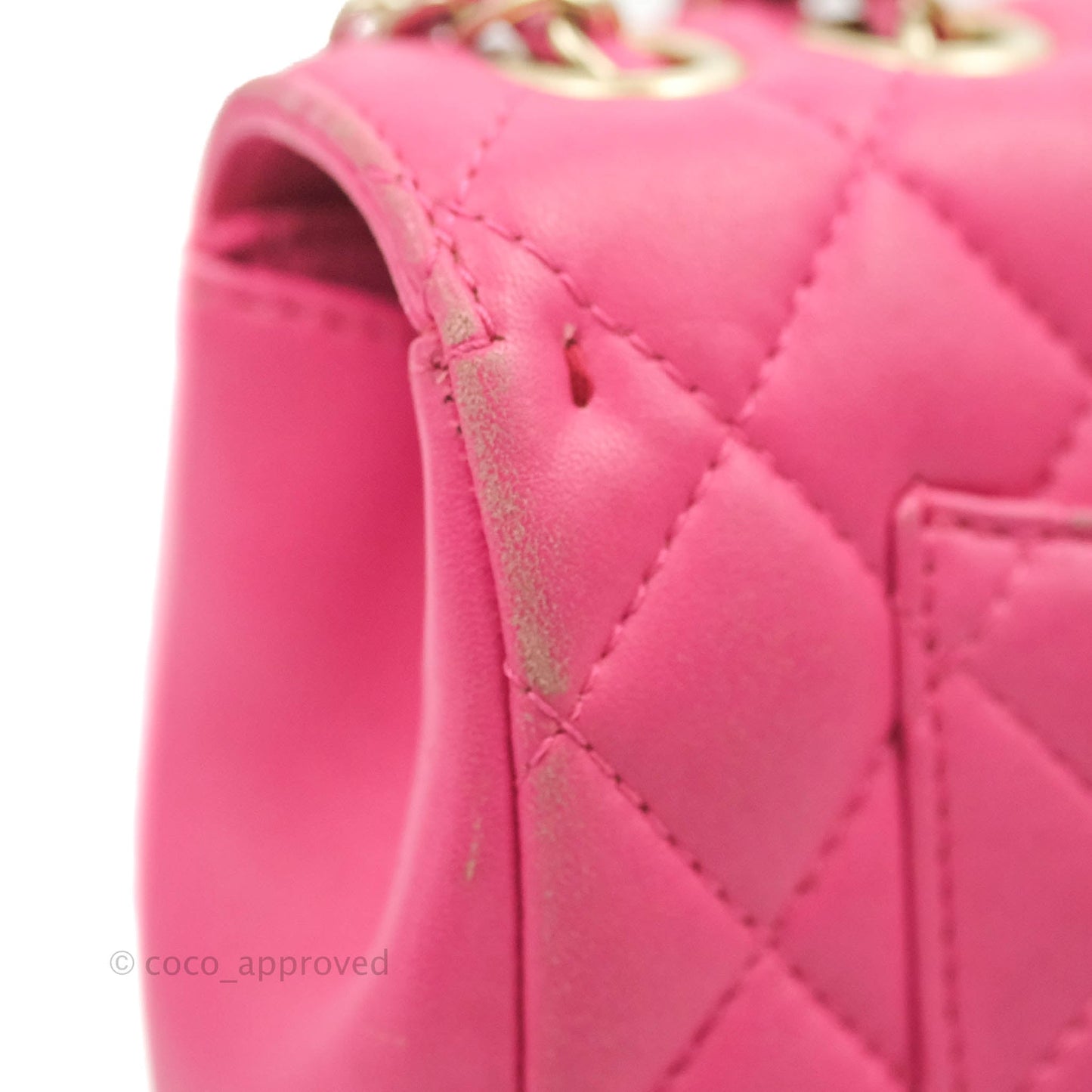 Chanel Quilted Small Flap Pink Lambskin Matte Gold Hardware