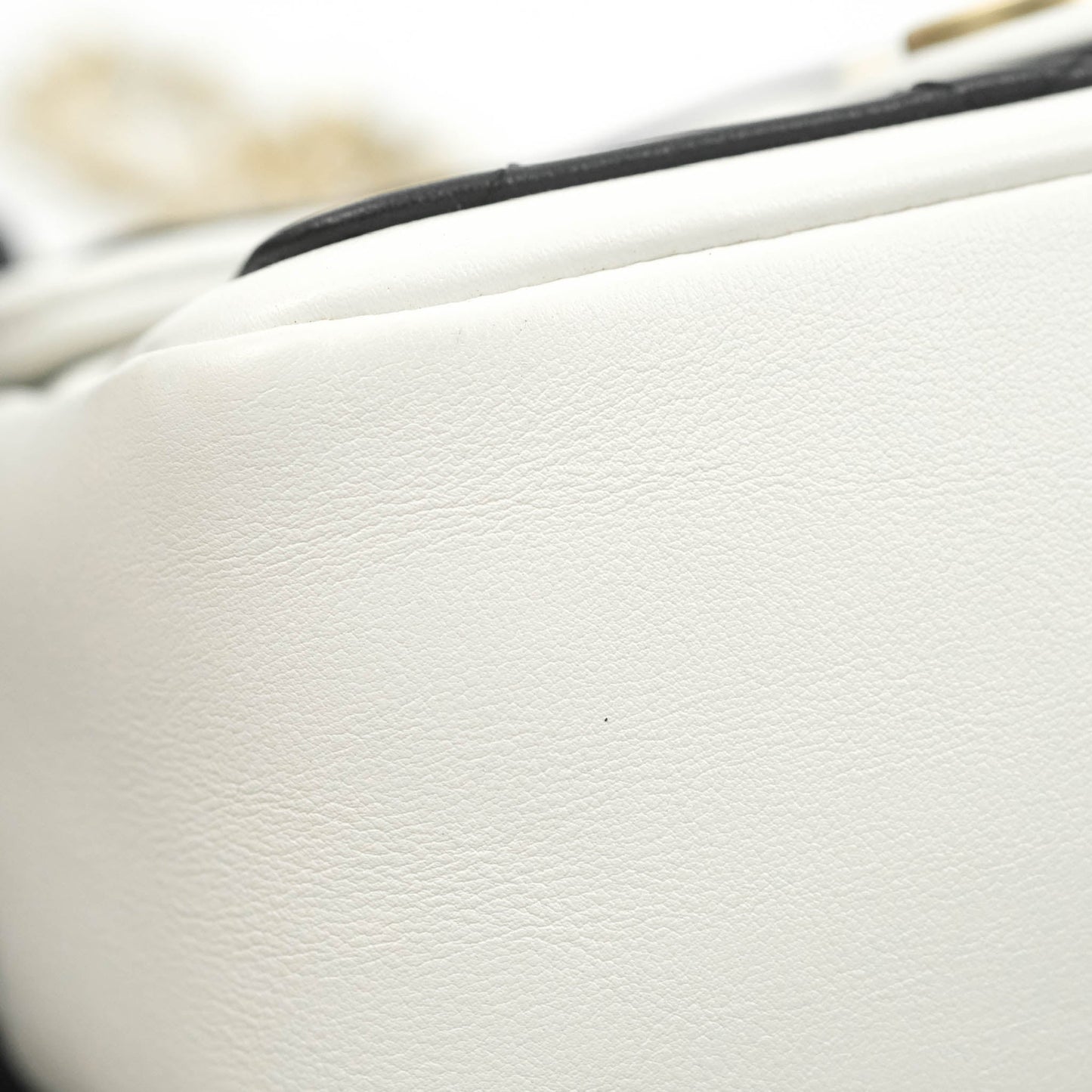 Chanel Quilted Graphic Mini Flap Bag Black White Gold Hardware