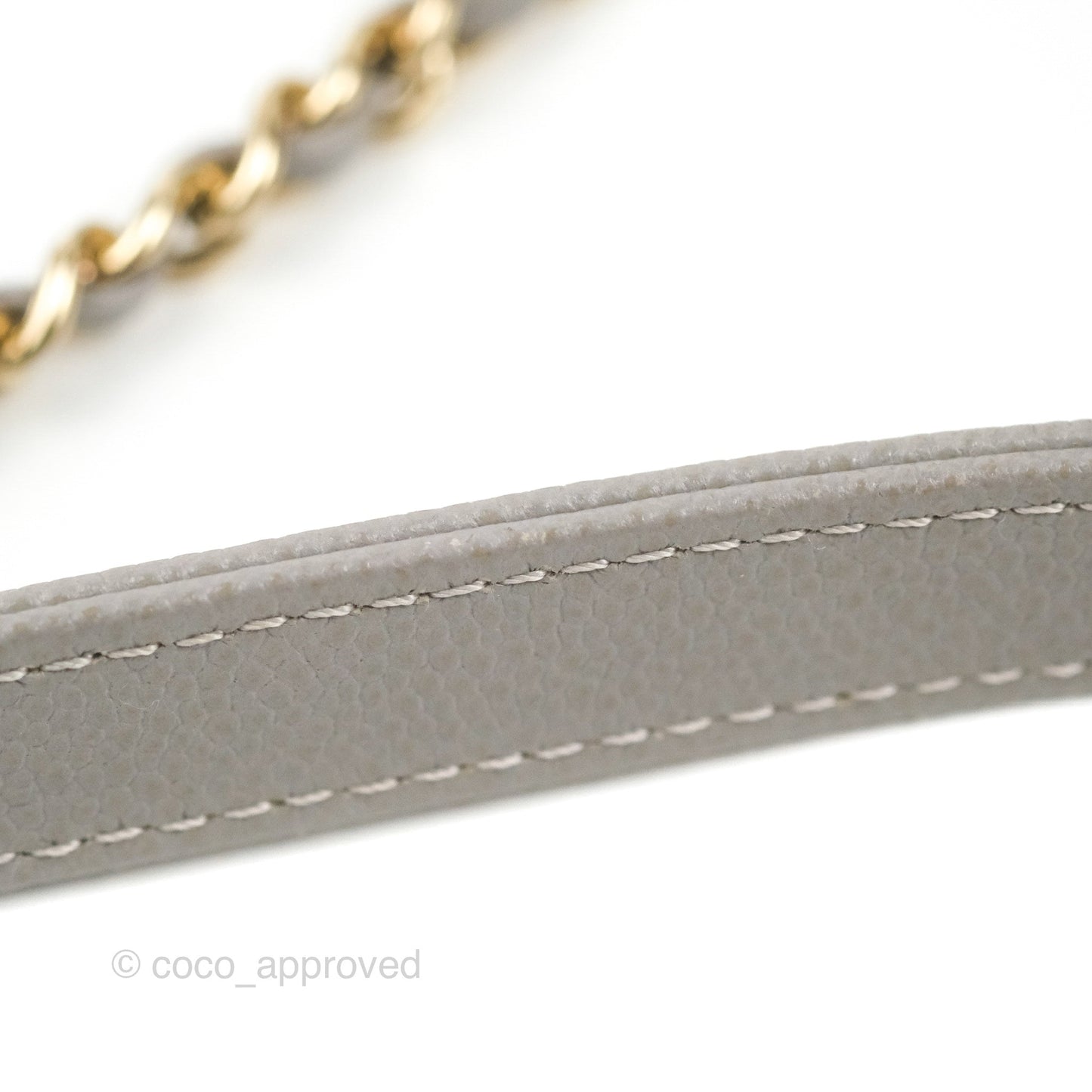 Chanel Business Affinity Drawstring Bucket Bag Grey Caviar Gold Hardware