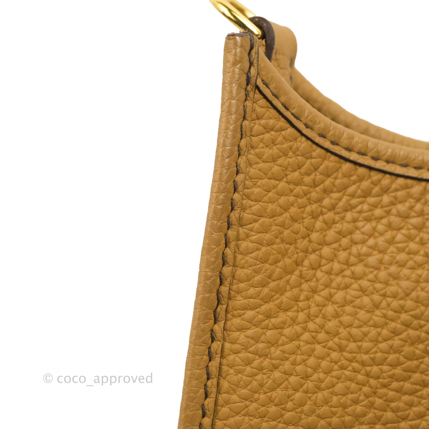 Hermès Mini Evelyne 16 Biscuit 48 Clemence Gold Hardware