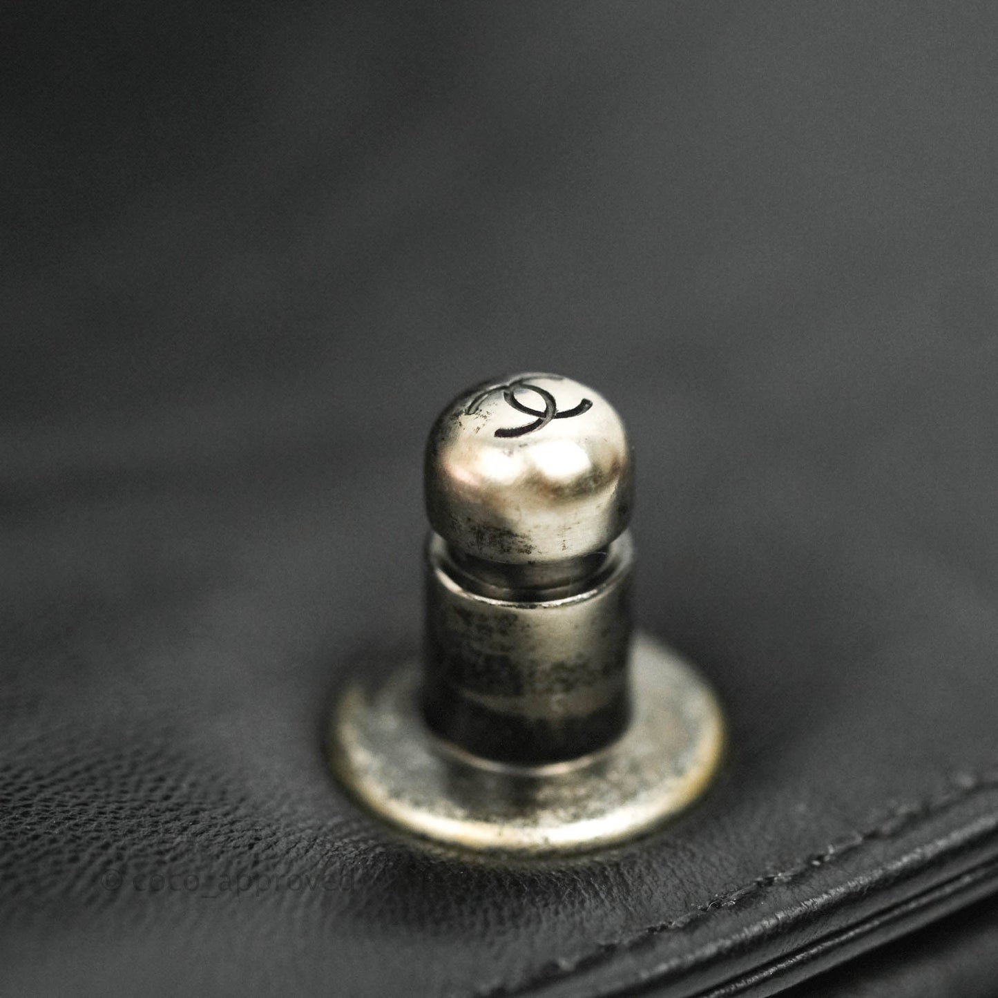 Chanel Small Boy Black Stingray Ruthenium Hardware