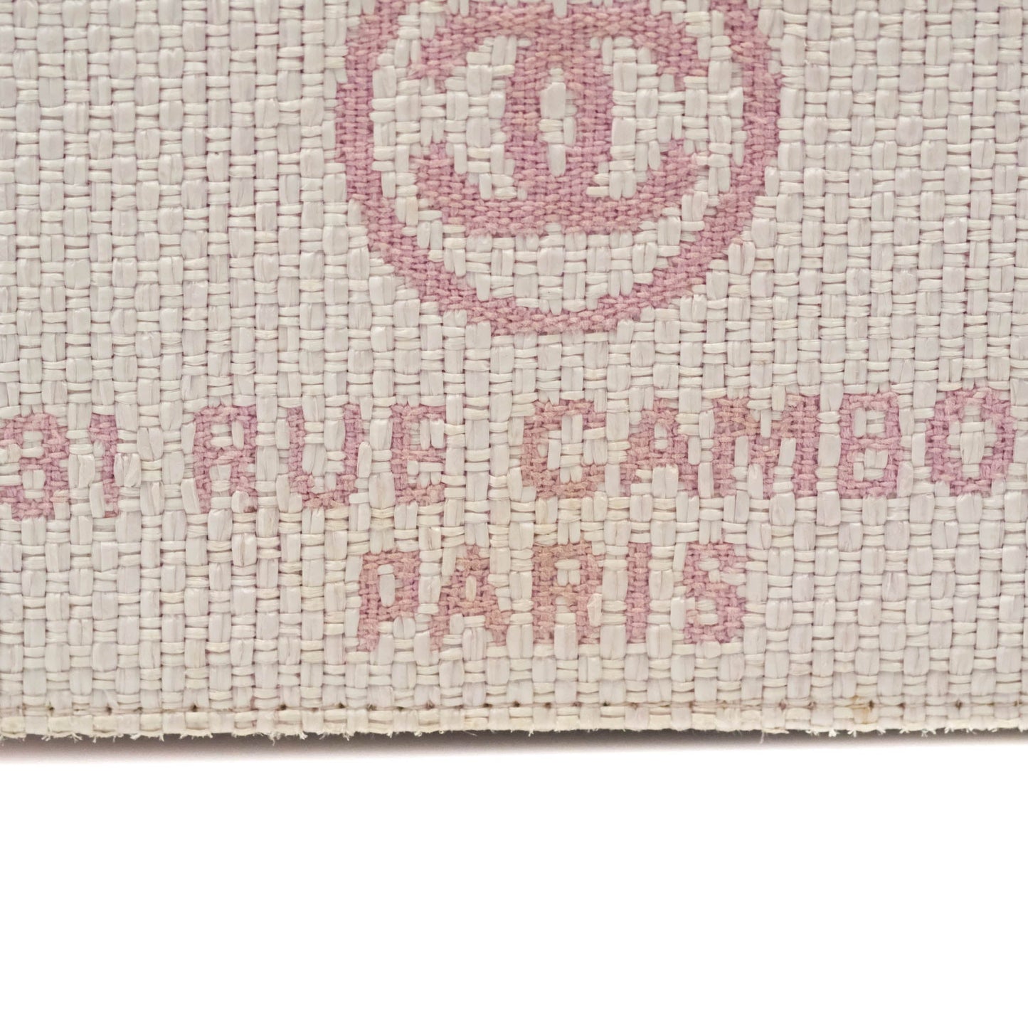 Chanel Deauville Wallet On Chain WOC Pink Canvas Silver Hardware