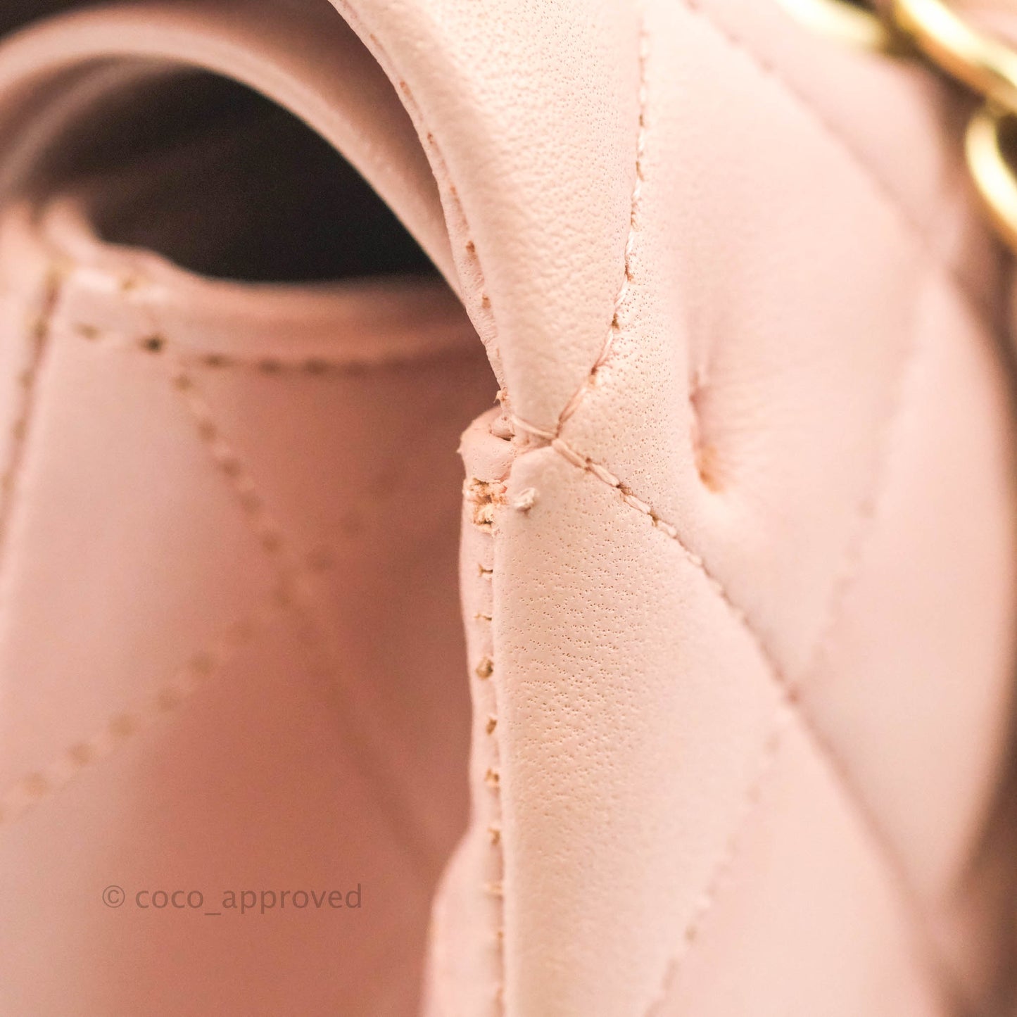 Chanel Classic M/L Medium Flap Quilted Light Pink Lambskin Matte Gold Hardware