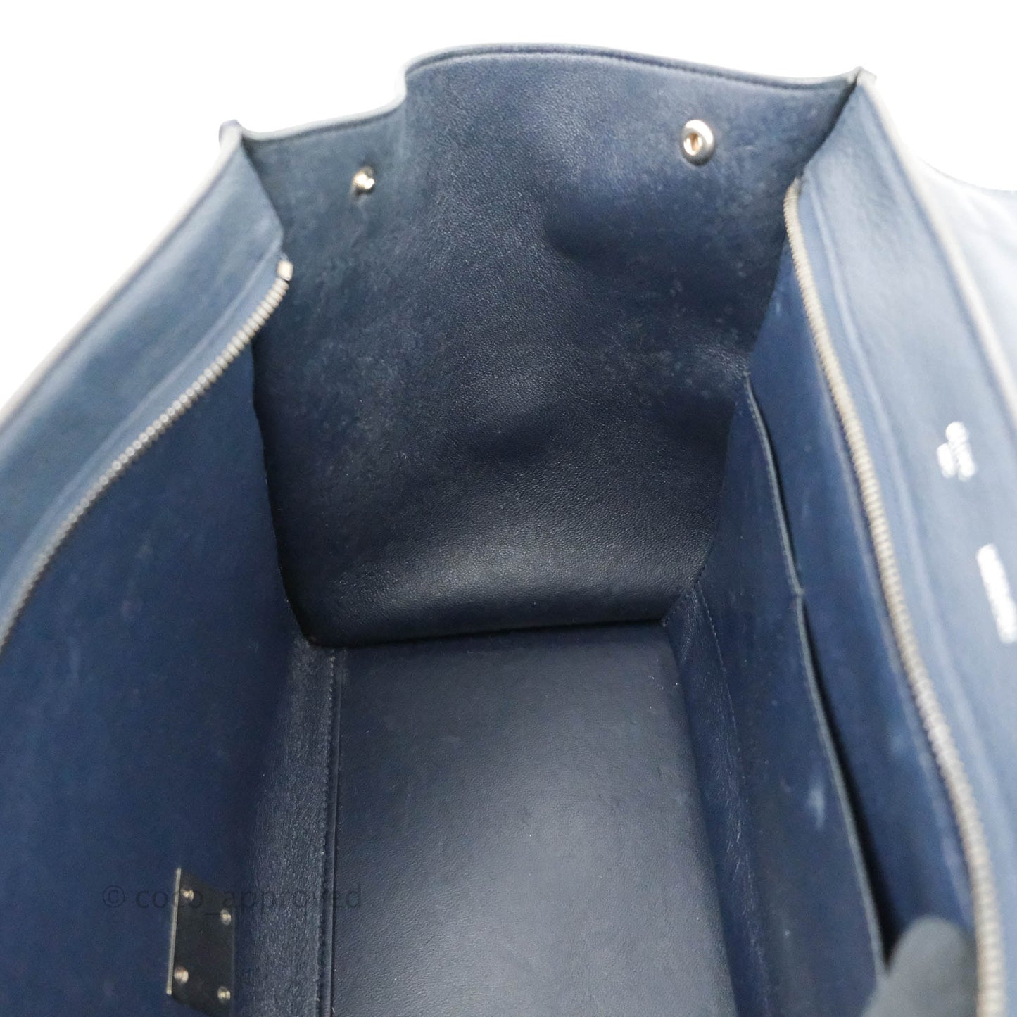 Celine Small Sleek Trapeze Navy Calfskin