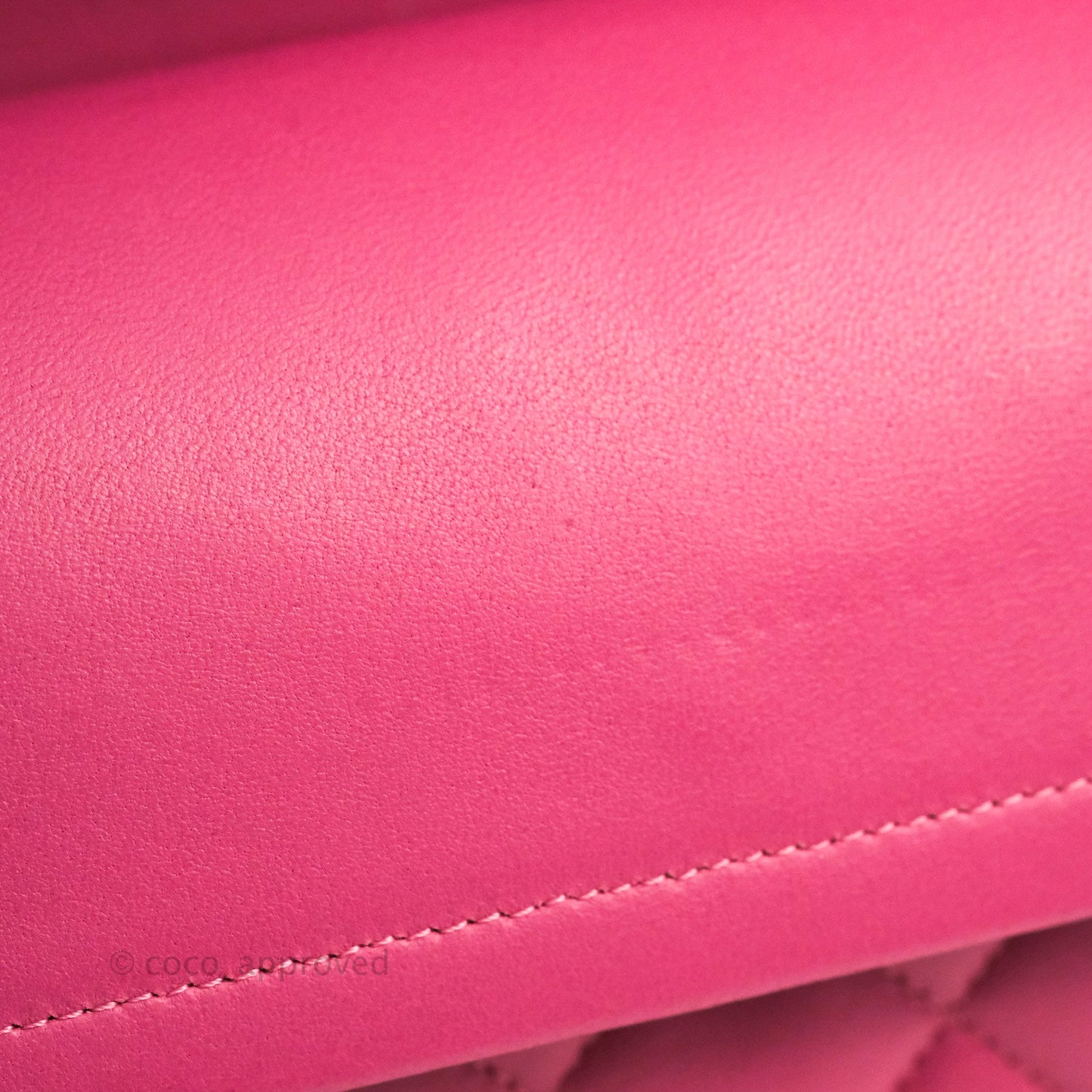 Chanel Classic M/L Medium Double Flap Pink Lambskin Matte Gold Hardware