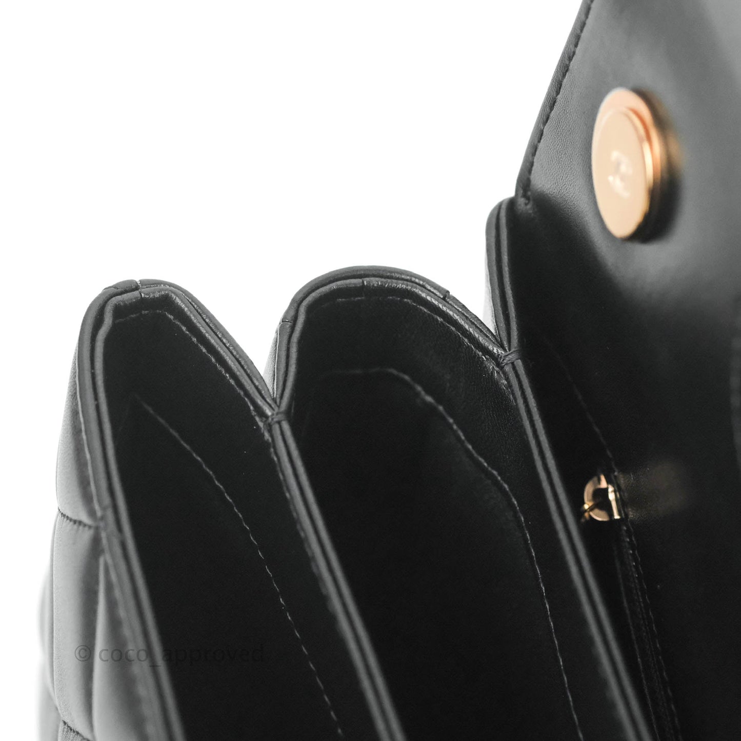 Chanel Trendy CC Small Black Lambskin Rose Gold Hardware