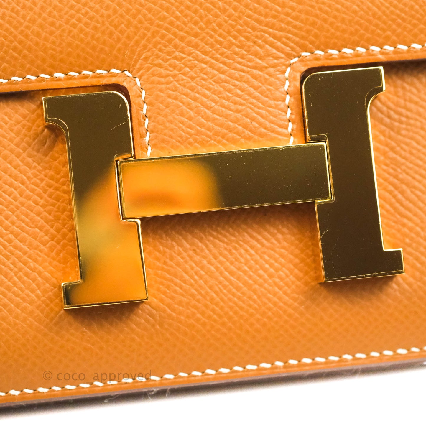 Hermès Constance Mini 18 Gold Epsom Gold Hardware