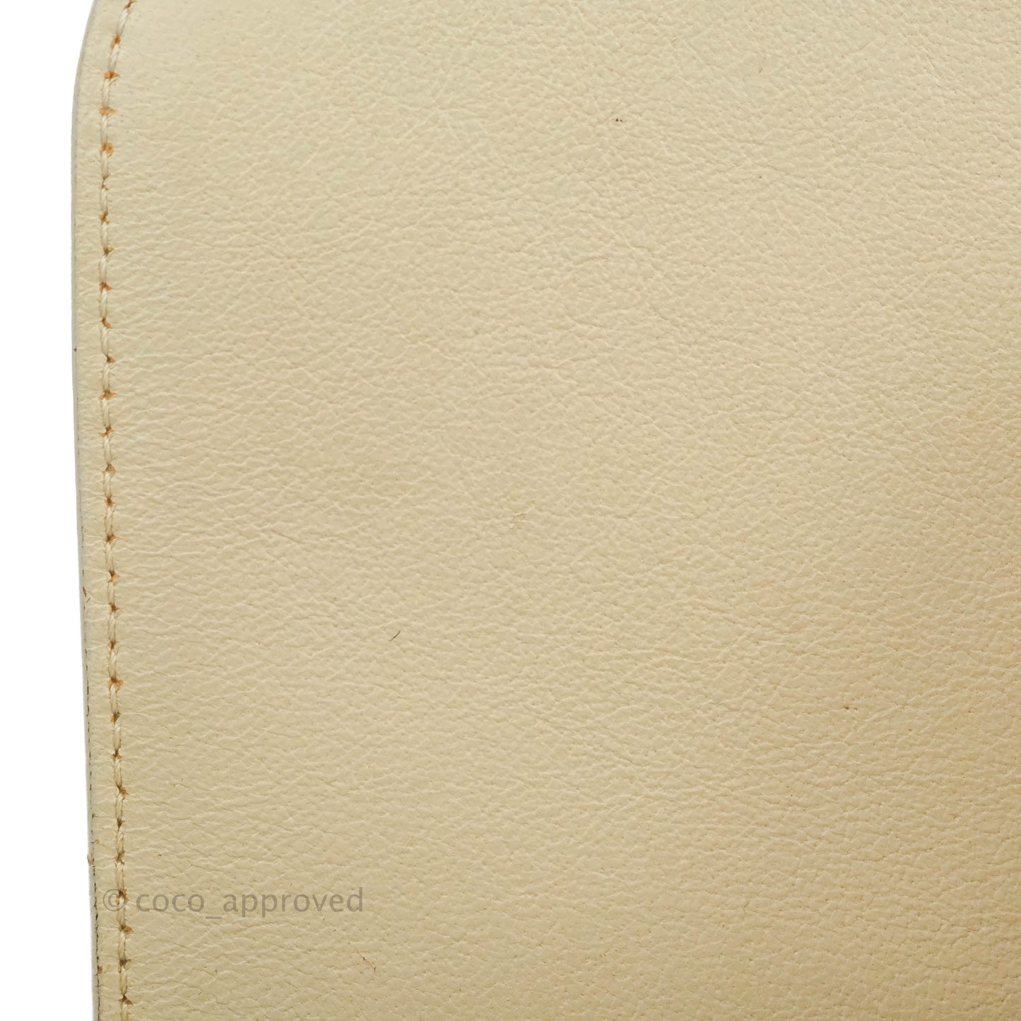 Celine Small Sleek Calfskin Tri-Color Trapeze Ivory