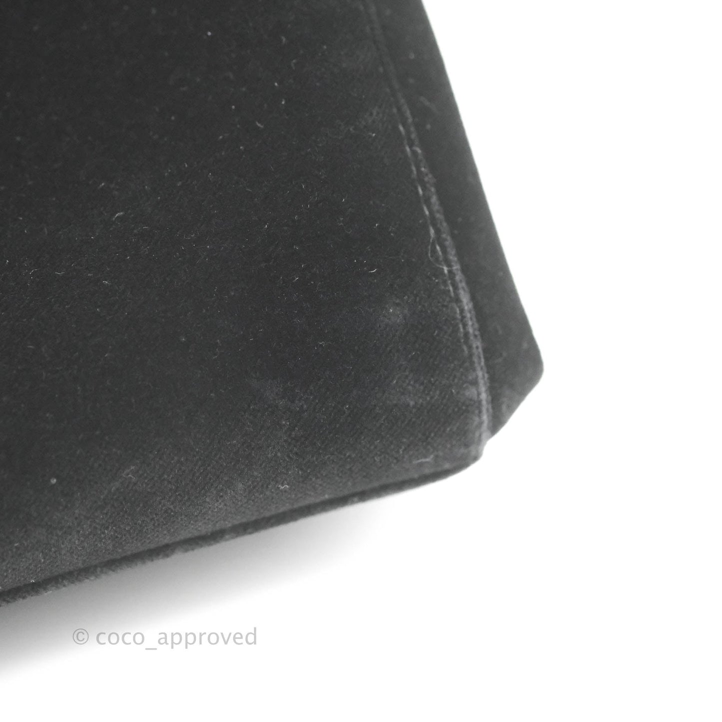 Chanel Vintage CC Handbag So Black Velvet