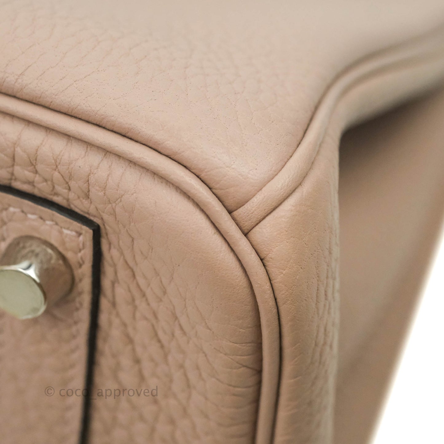 Hermès Birkin 30 Glycine Clemence Palladium Hardware