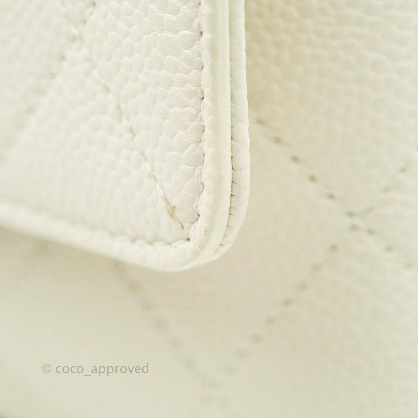 Chanel Chic Affinity Small Grained Calfskin Ivory Gold Hardware