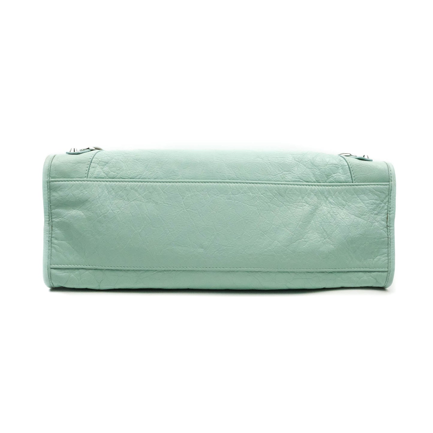 Balenciaga Classic City Bag Tiffany Blue Calfskin Silver Hardware