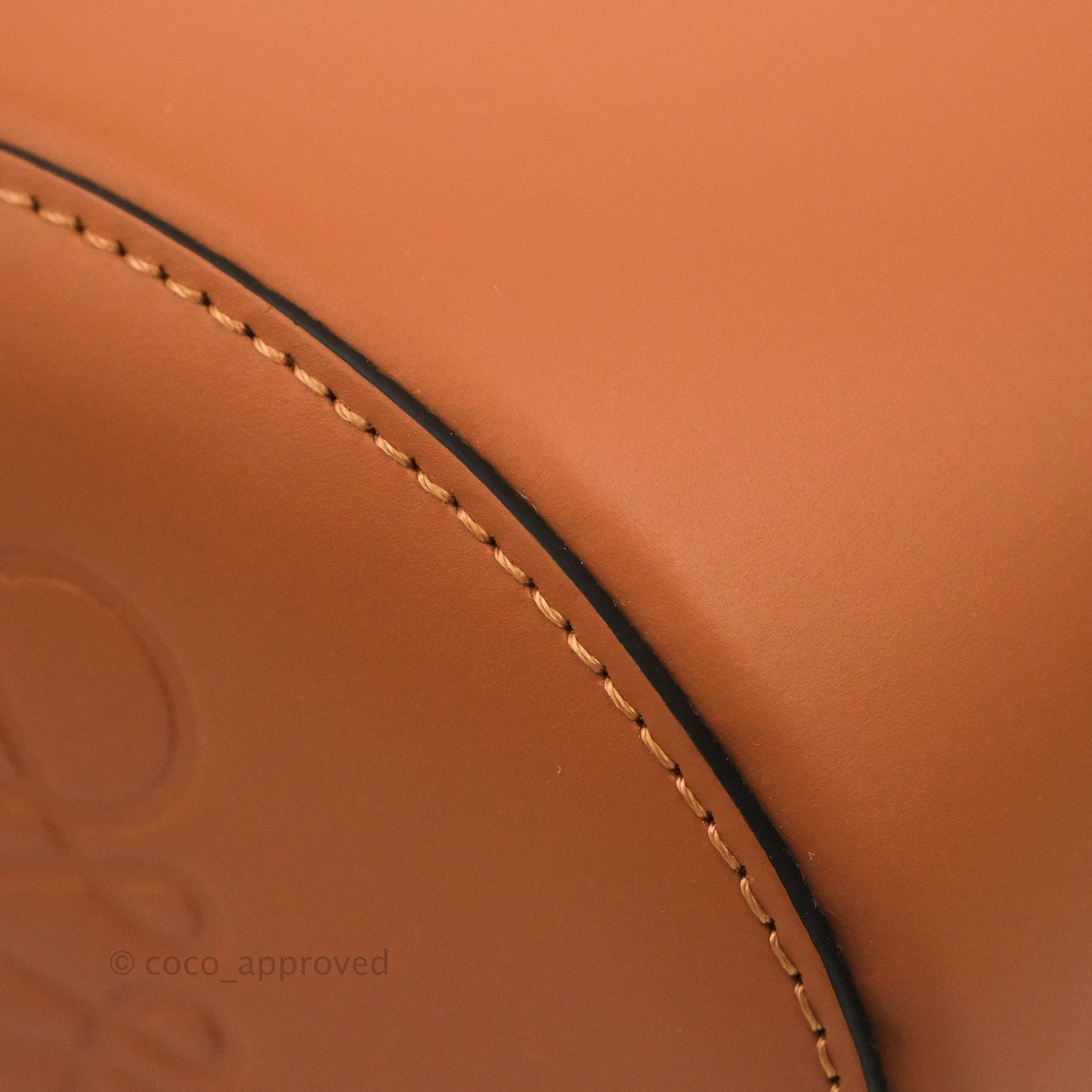 Loewe Small Balloon Bucket Bag Canvas Tan Calfskin