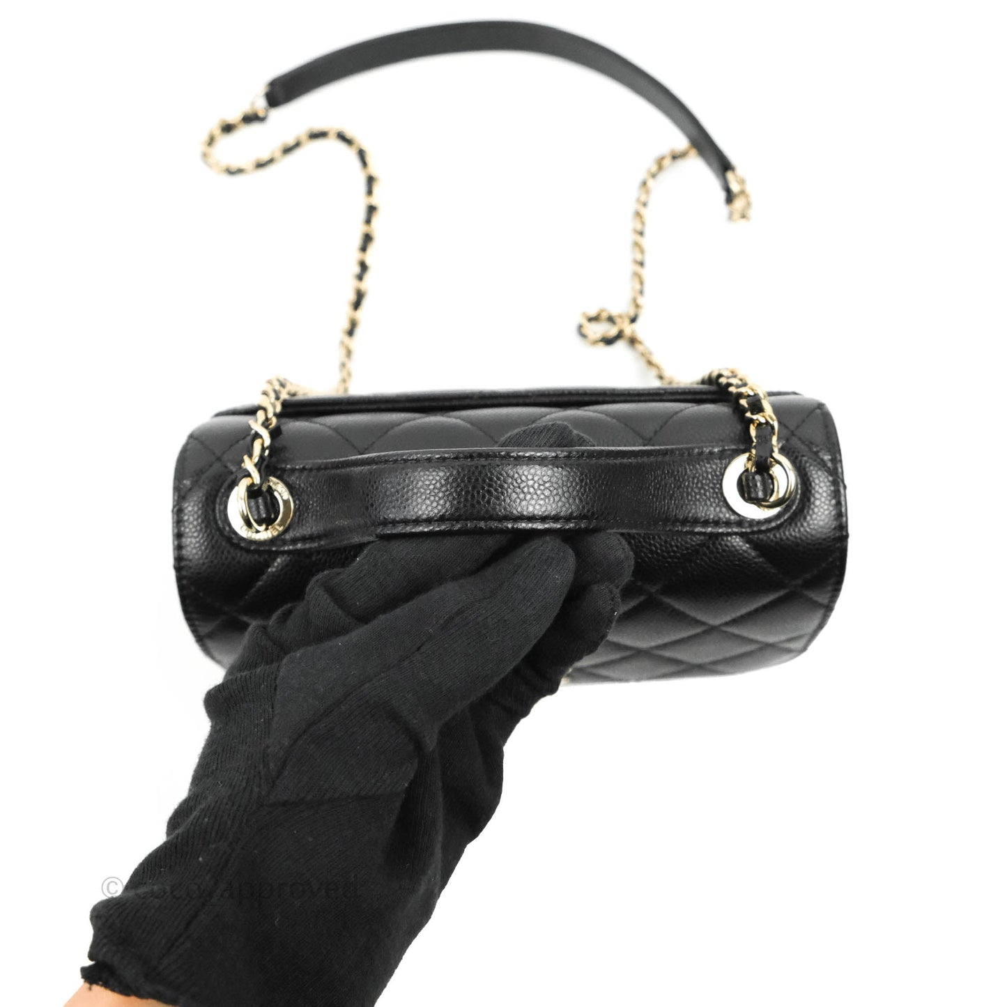 Chanel Quilted Small Business Affinity Flap Black Caviar Gold Hardware