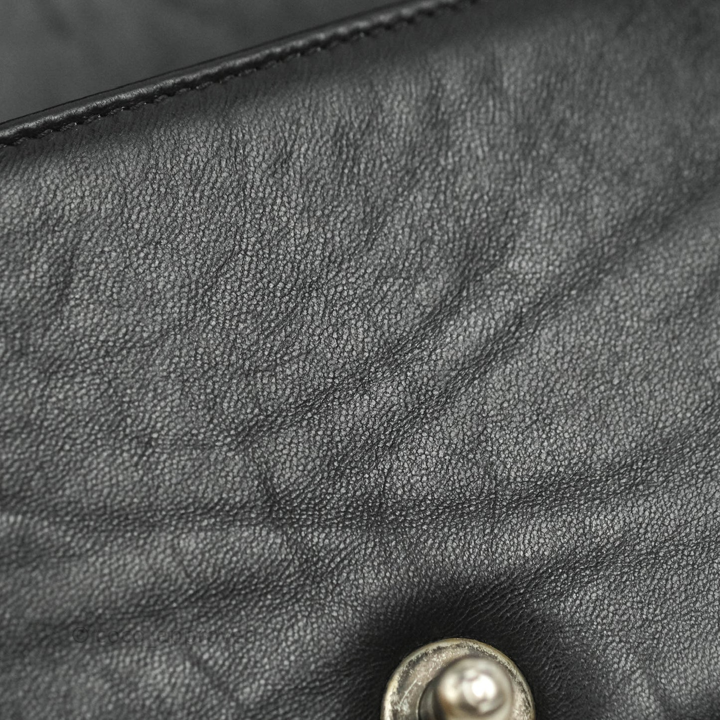 Chanel Small Boy Black Stingray Ruthenium Hardware