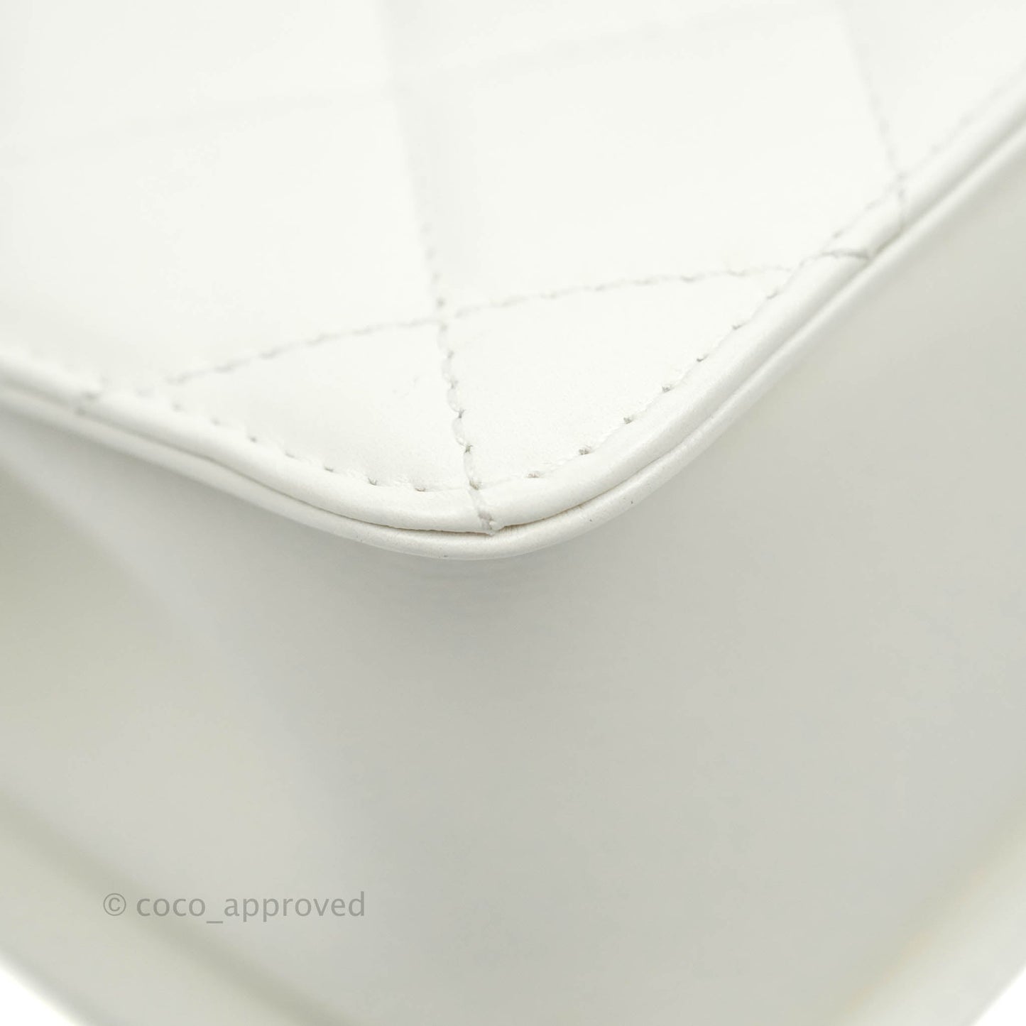 Chanel Quilted Mini Perfect Fit Adjustable White Calfskin Gold Hardware