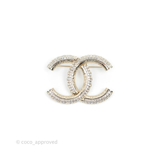 Chanel CC Crystal Brooch 22C