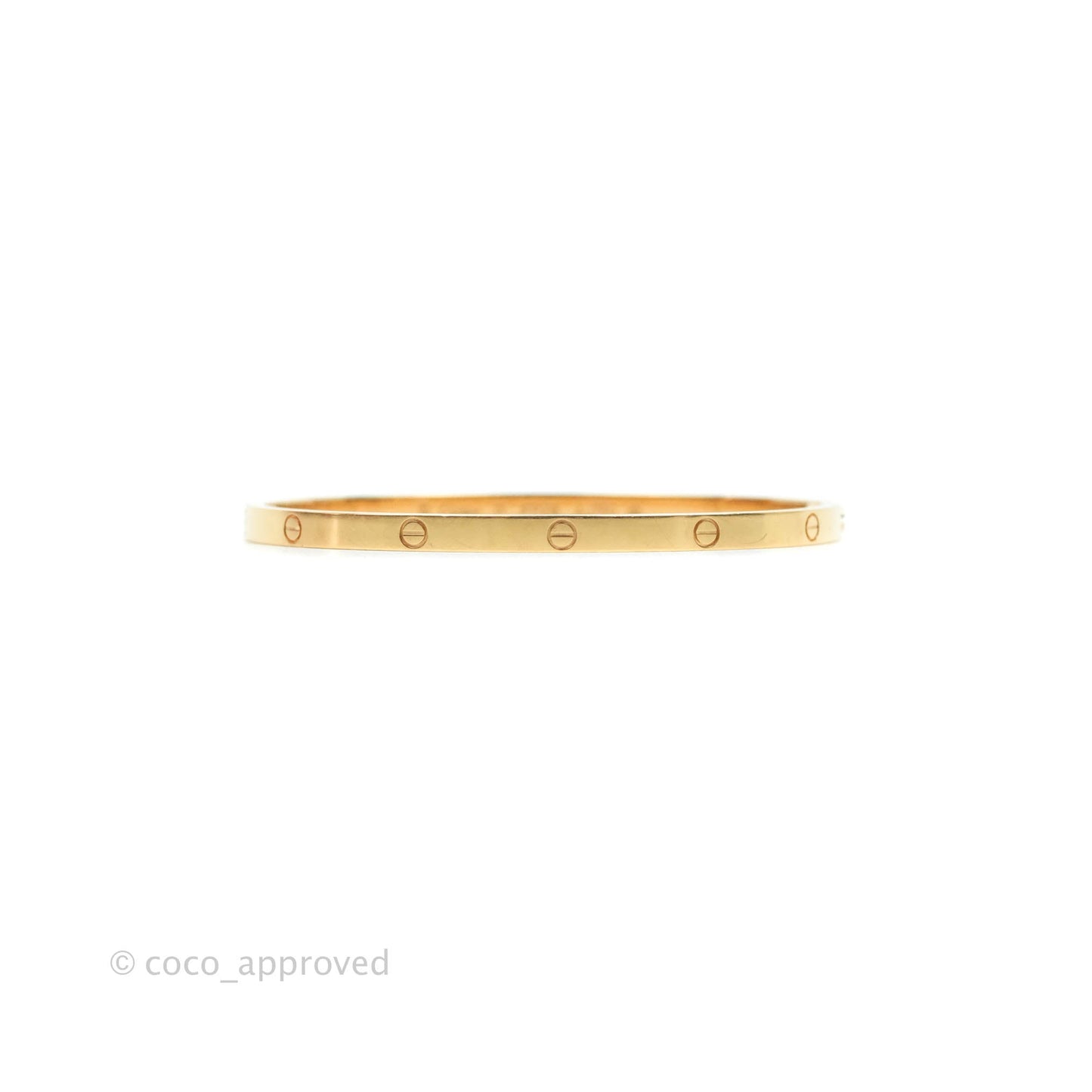 Cartier Small Love Bracelet Rose Gold Size 17