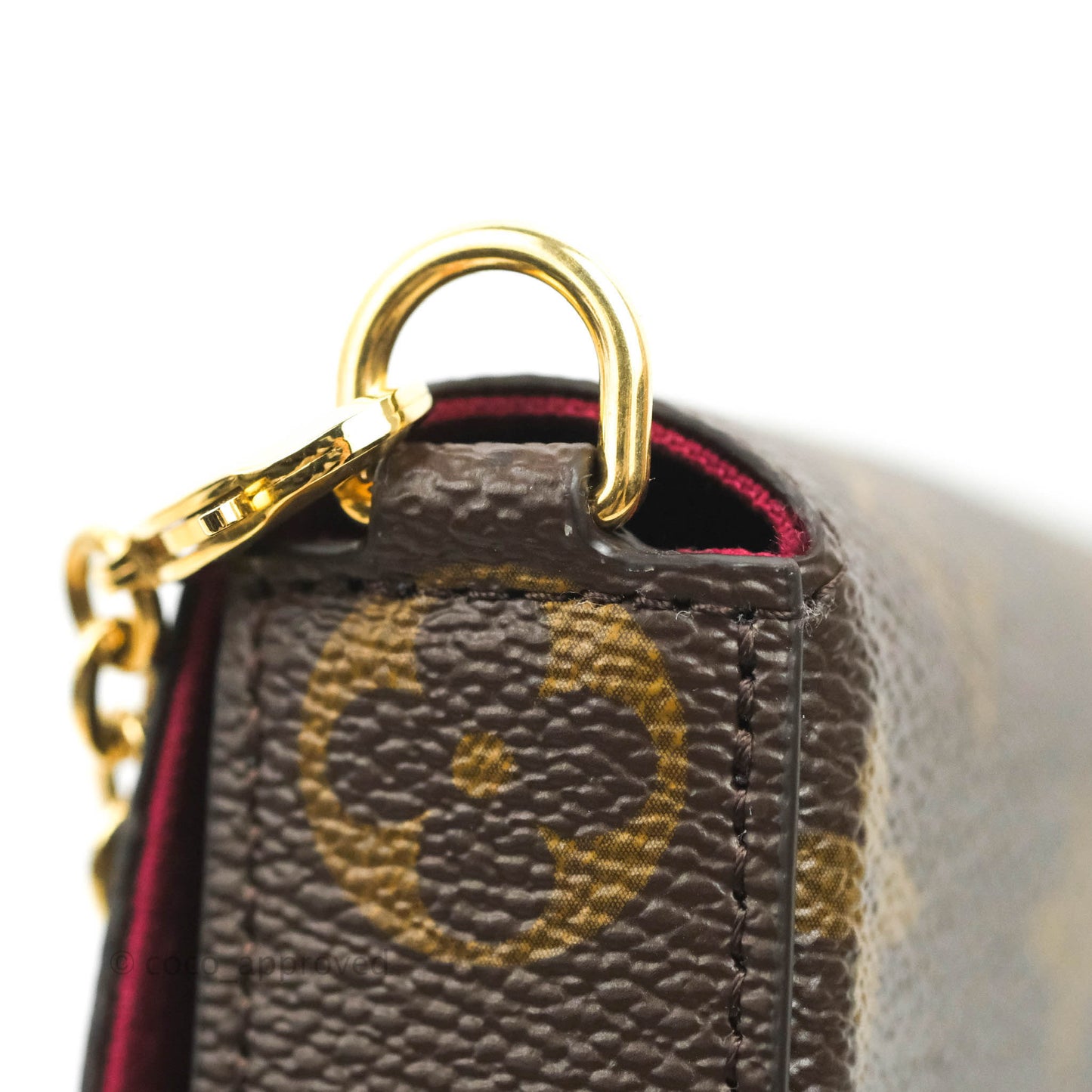Louis Vuitton Félicie Pochette Monogram Canvas Fuchsia Pink