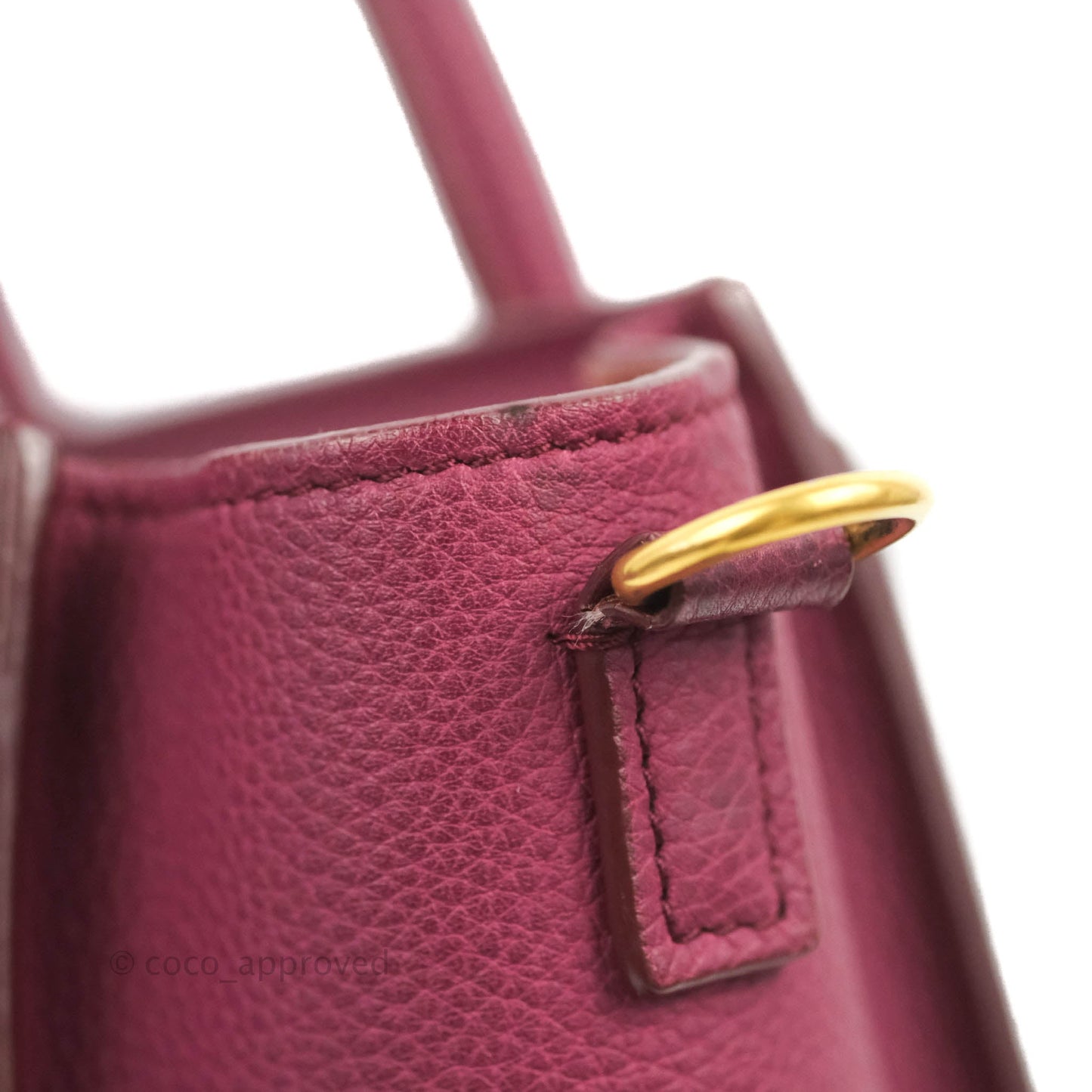 Celine Nano Luggage Plum Drummed Calfskin