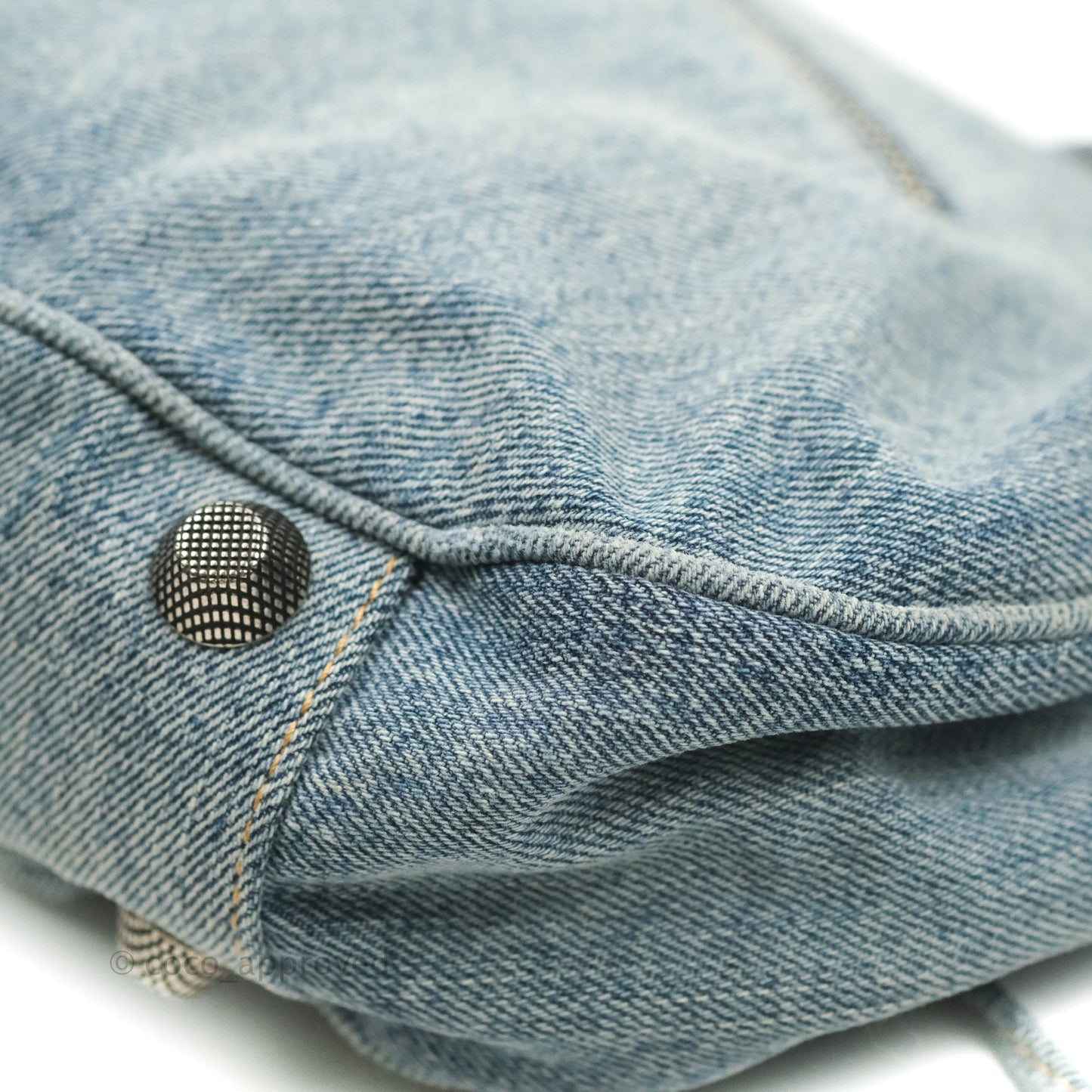 Balenciaga Le Cagole Small Embellished Denim Shoulder Bag